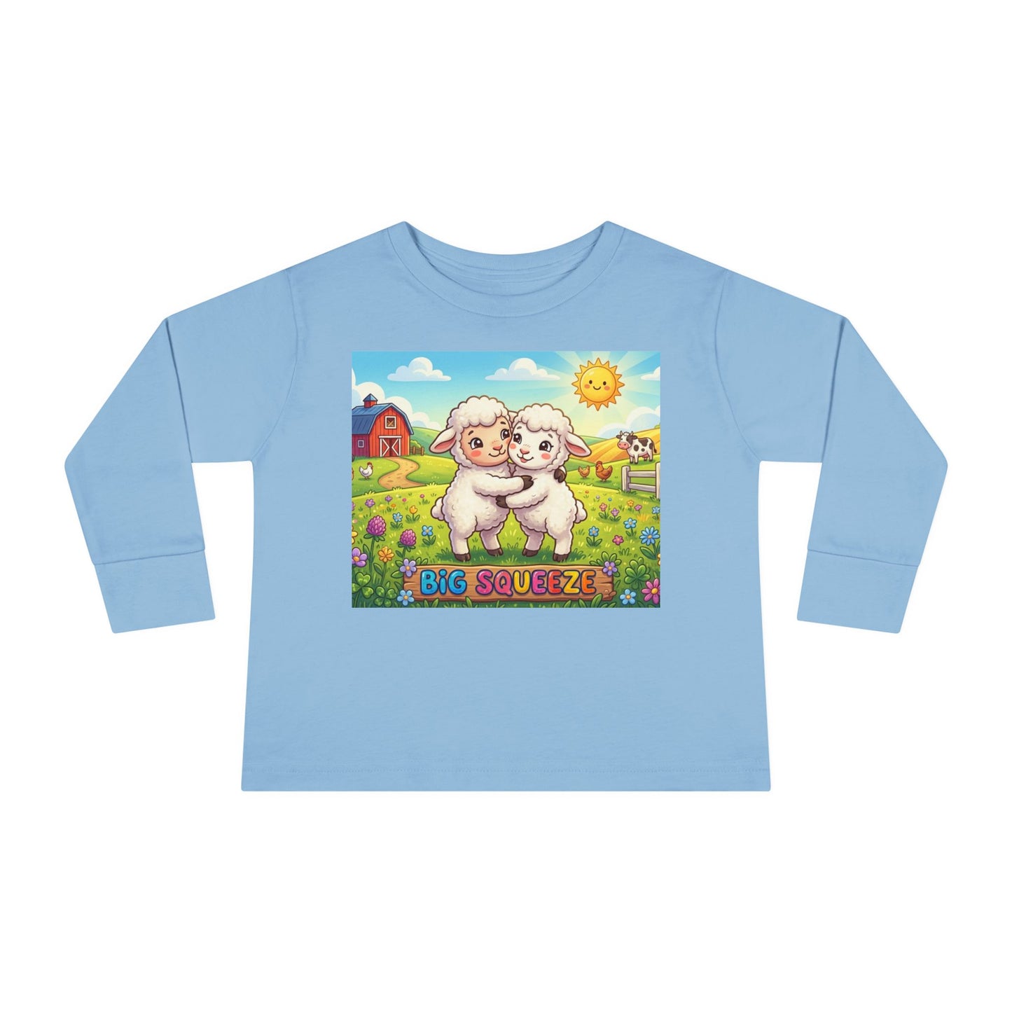 Big Squeeze Lamb Toddler Long Sleeve Tee