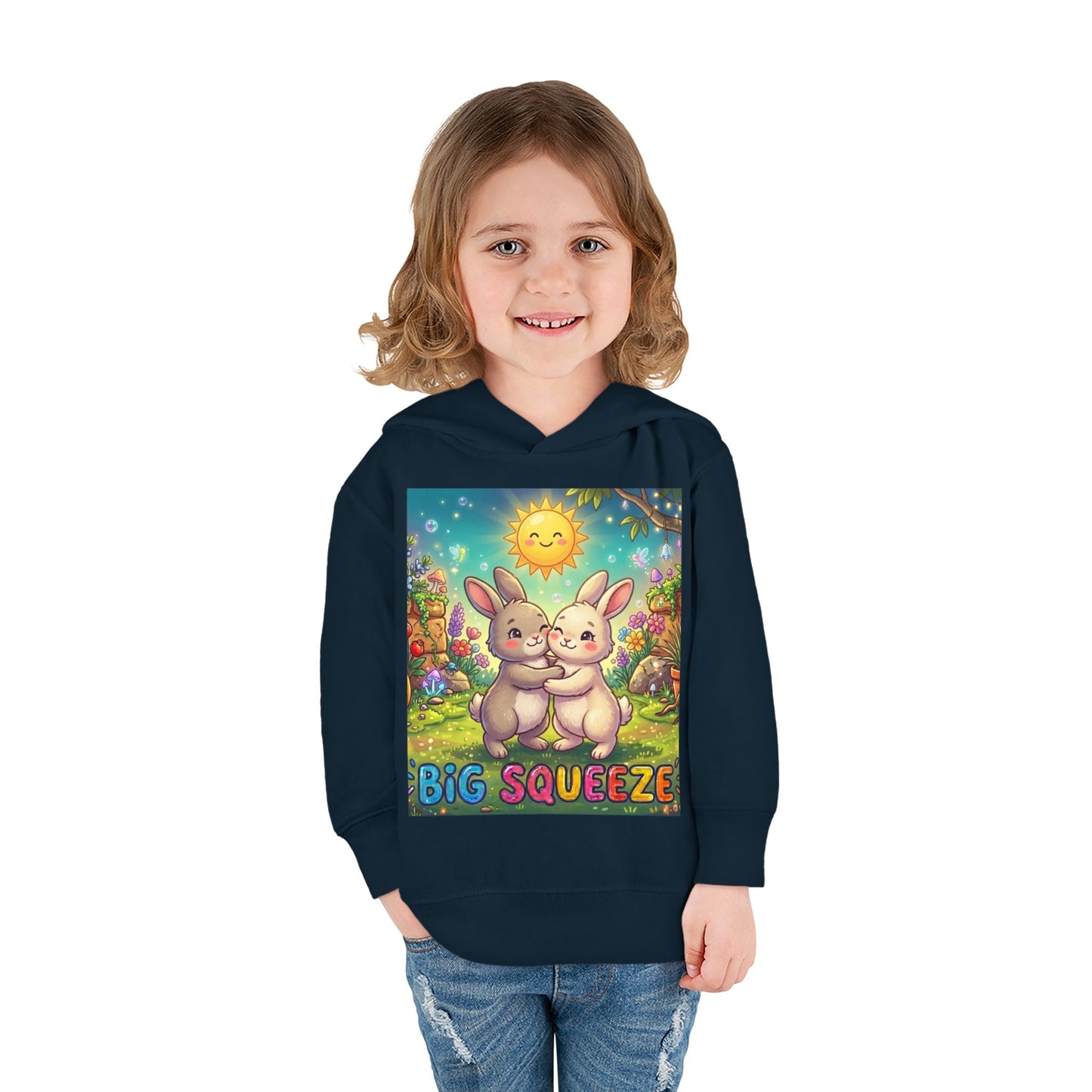 Big Squeeze Bunny Toddler Pullover Fleece Hoodie