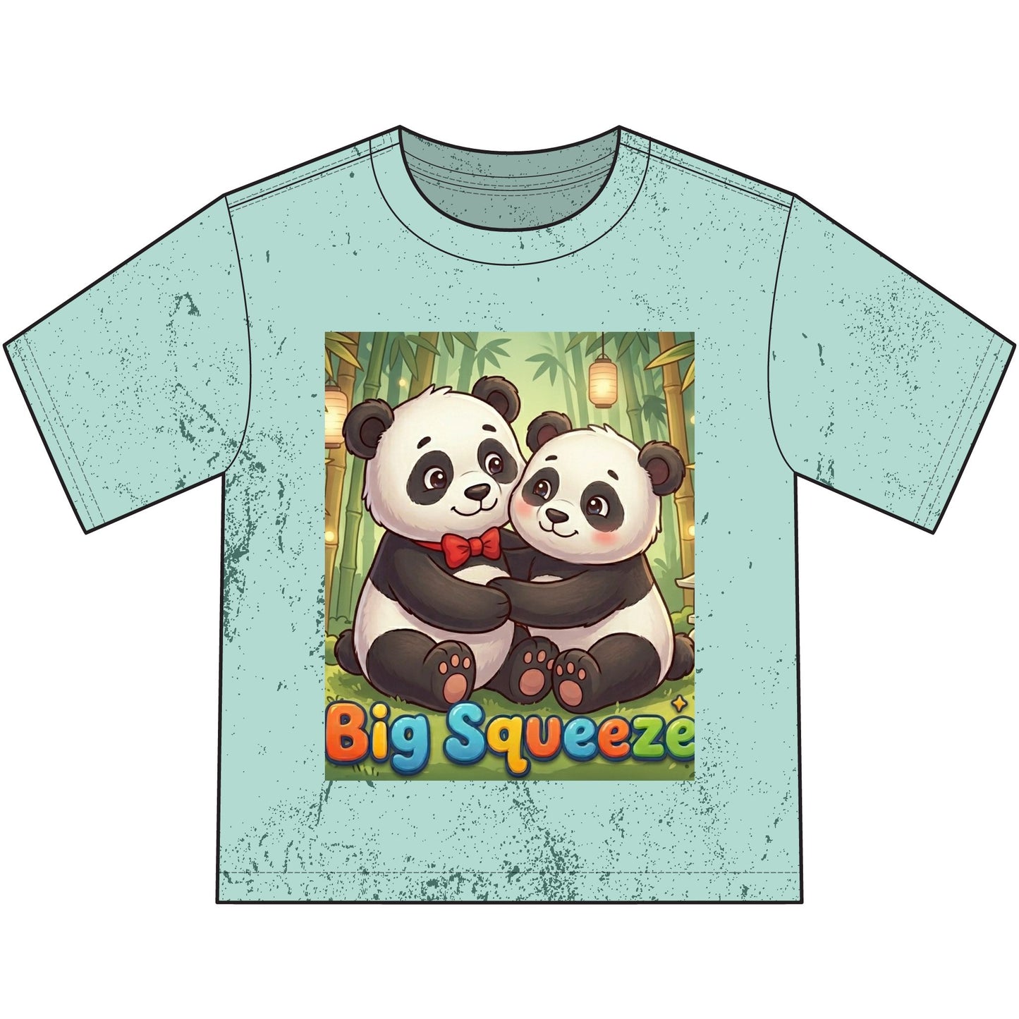 Big Squeeze Panda Heavyweight Color Blast Youth T-Shirt