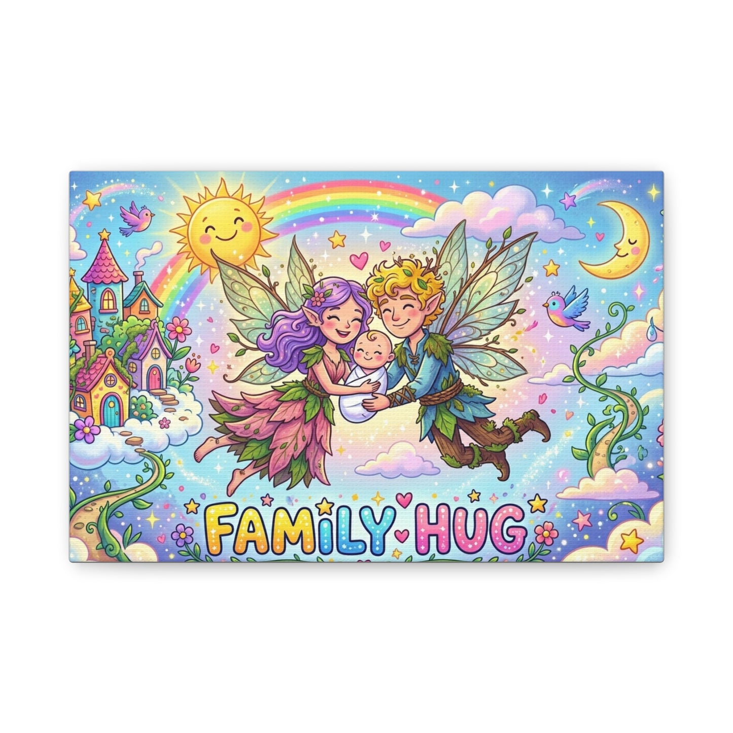 Family Hug Fairy Classic Canvas