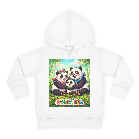 Family Hug Panda Toddler Pullover Fleece Hoodie