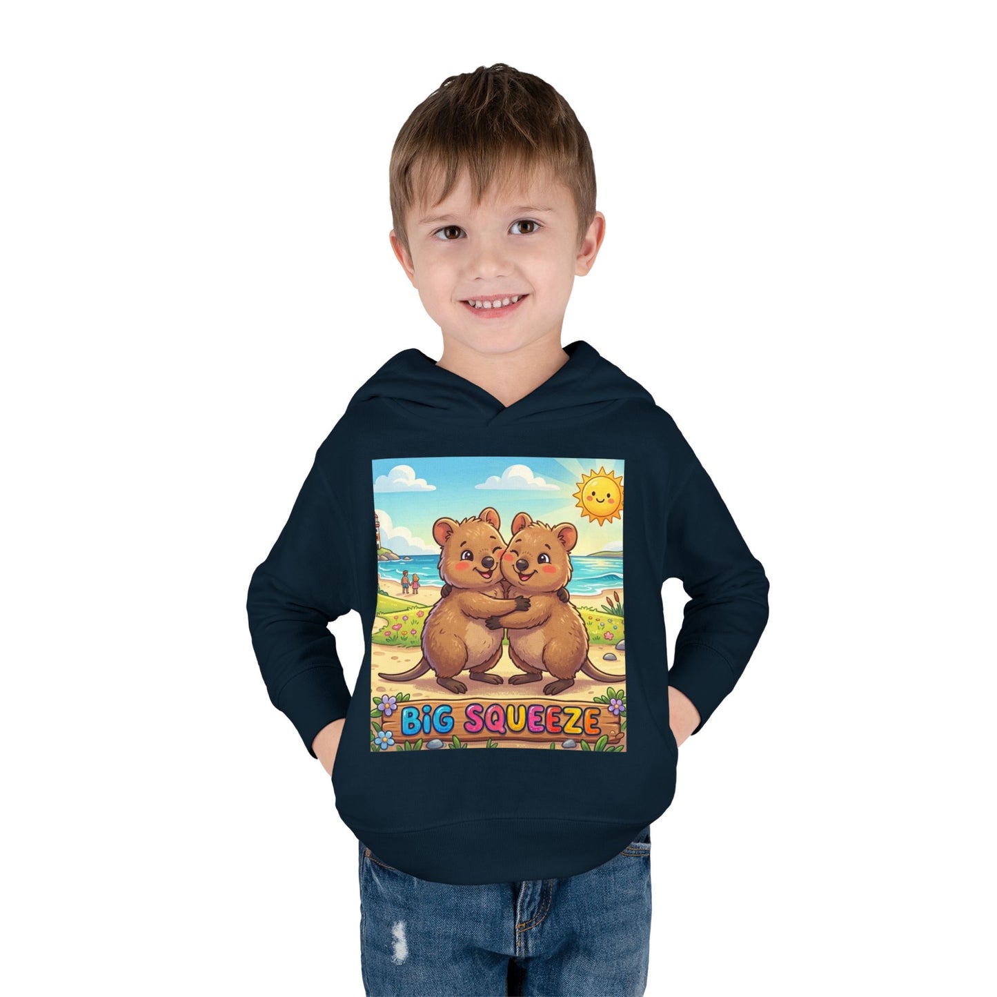 Big Squeeze Quokka Toddler Pullover Fleece Hoodie