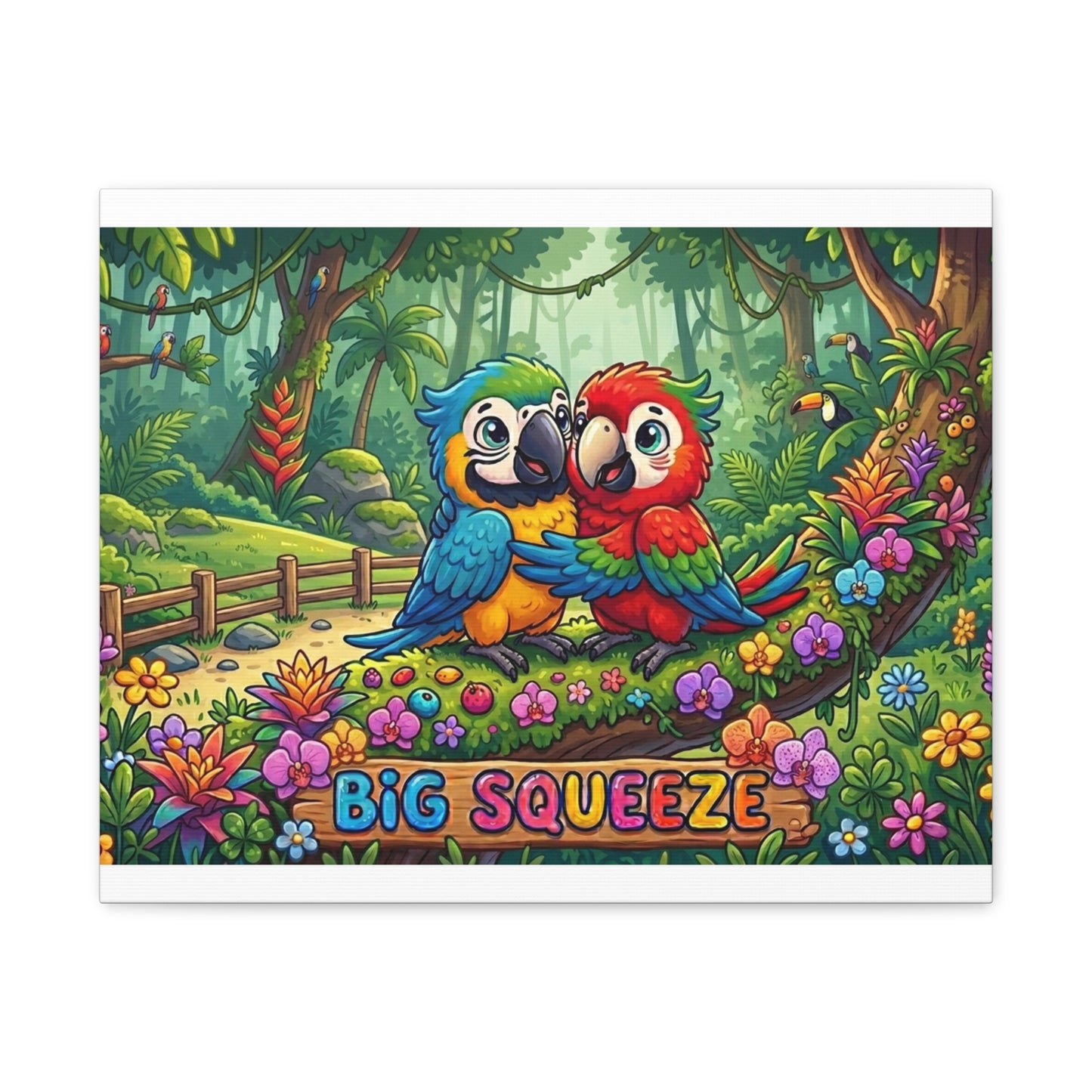 Big Squeeze Macaw Classic Canvas