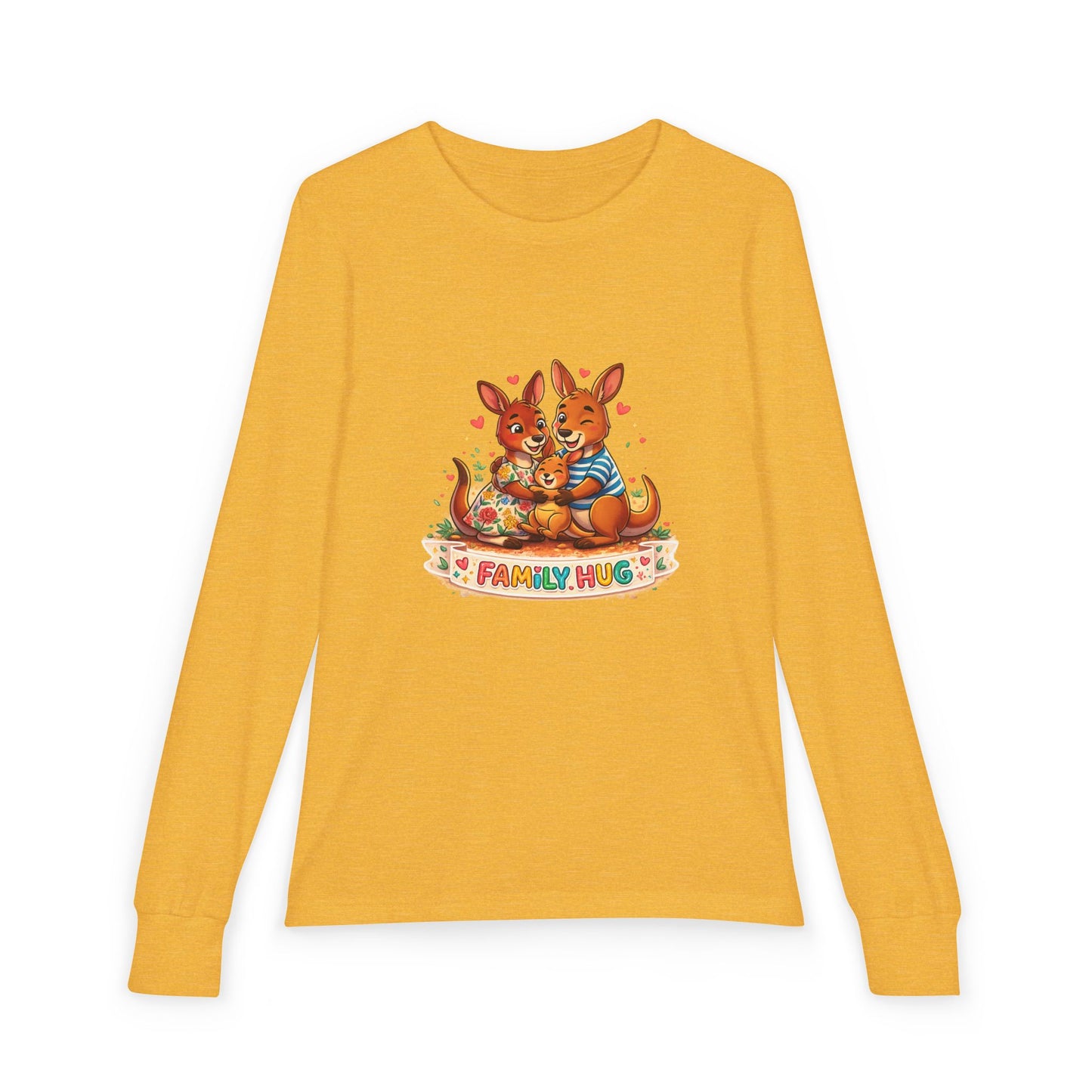 Family Hug Kangaroo Youth Jersey Long Sleeve Tee