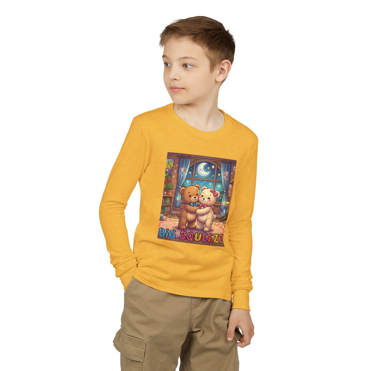 Big Squeeze Teddy Youth Jersey Long Sleeve Tee