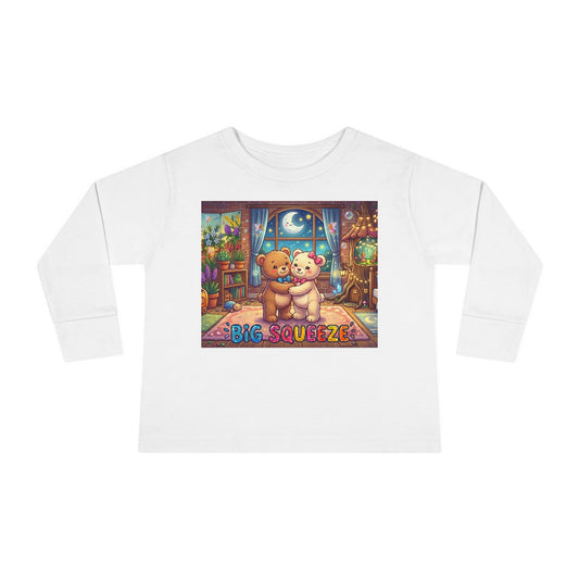 Big Squeeze Teddy Toddler Long Sleeve Tee