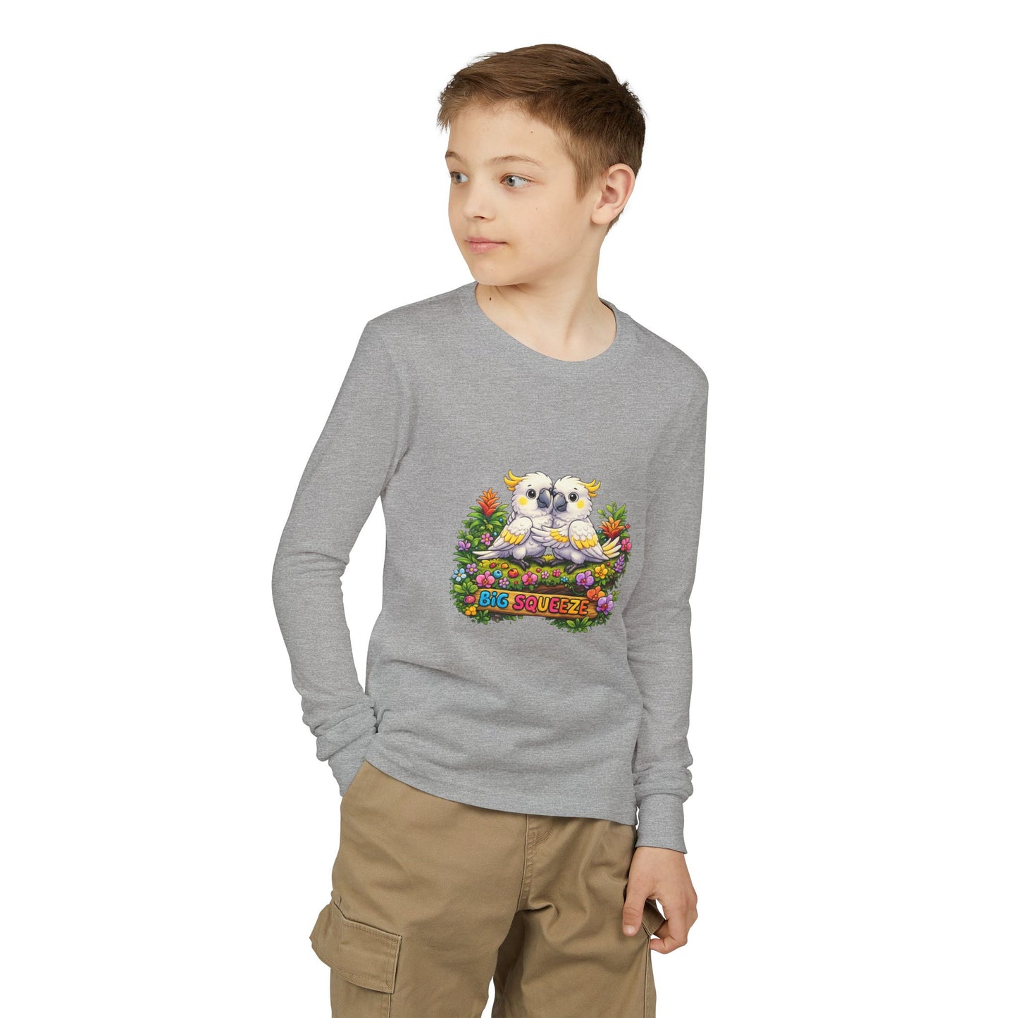 Big Squeeze Cockatoo Youth Jersey Long Sleeve Tee