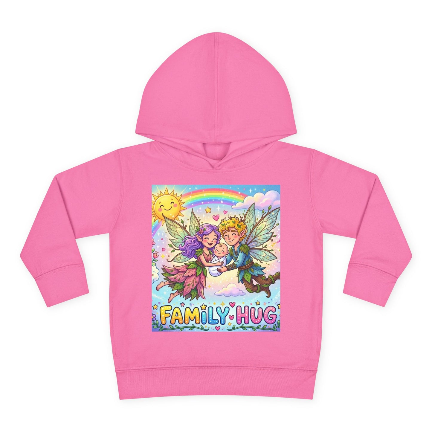 Family Hug Fairy Toddler Pullover Fleece Hoodie