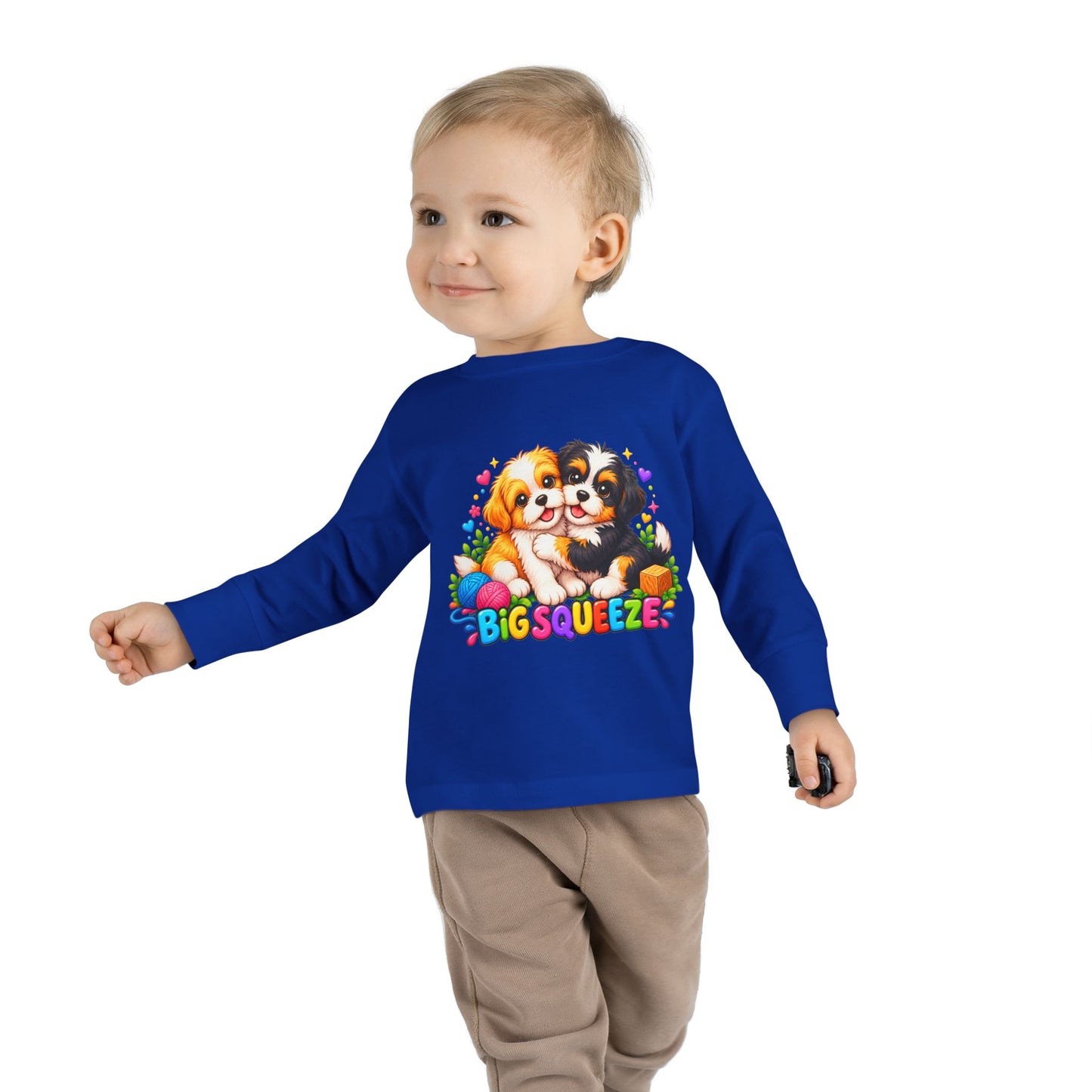 Big Squeeze Shih Tzu Toddler Long Sleeve Tee