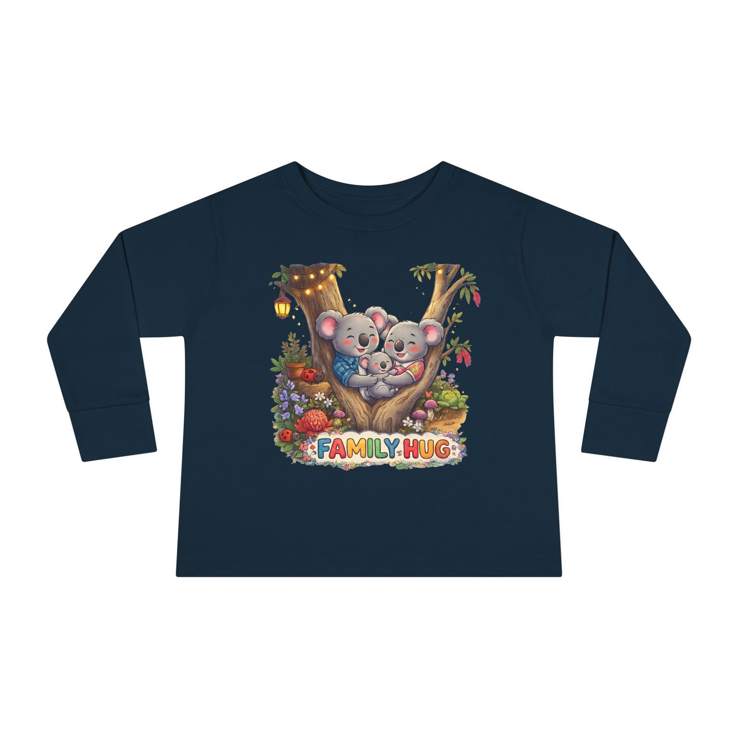 Family Hug Koala Toddler Long Sleeve Tee