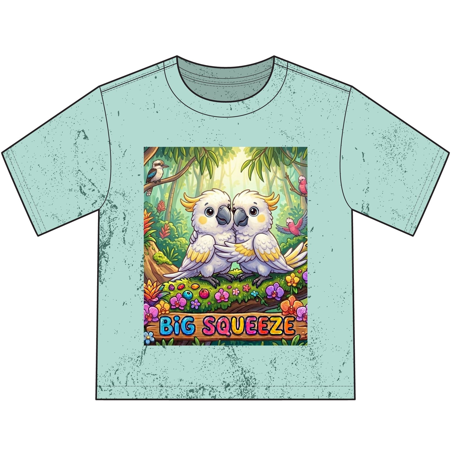 Big Squeeze Cockatoo Heavyweight Color Blast Youth T-Shirt