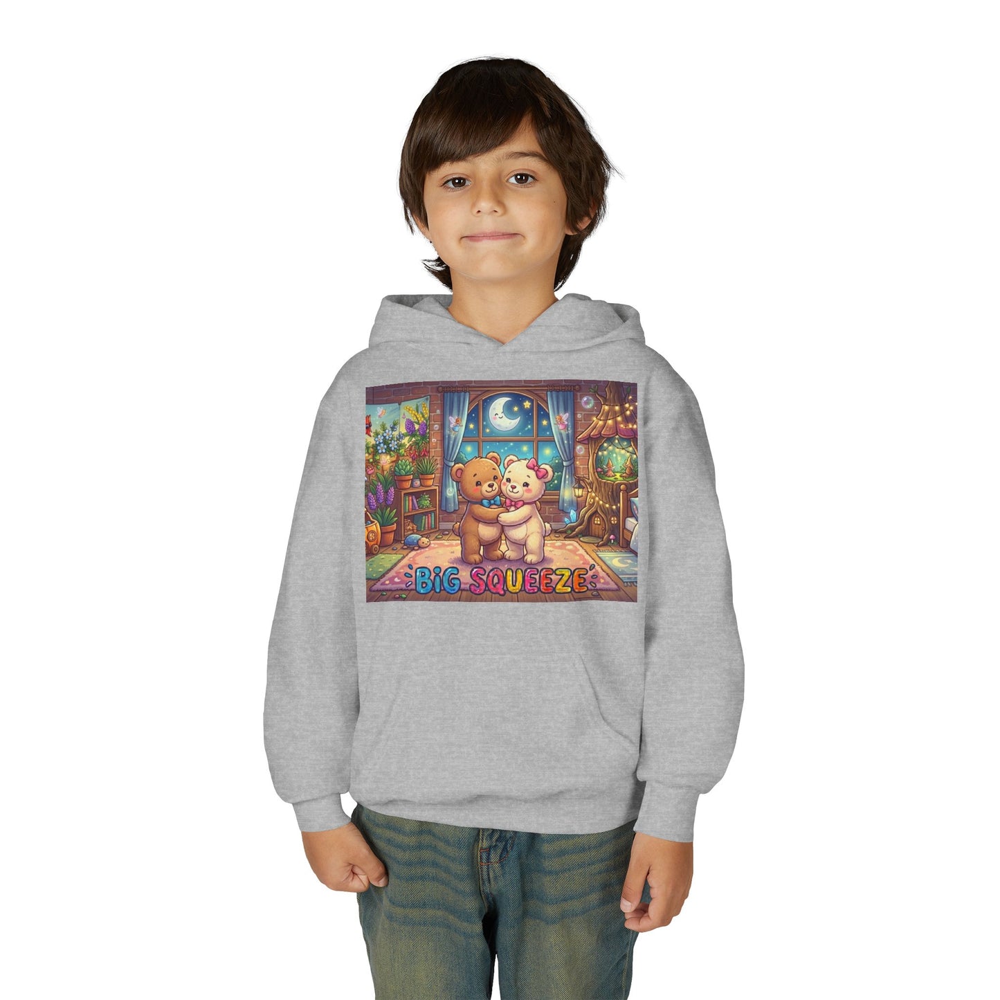 Big Squeeze Teddy Youth Heavy Blend Hooded Sweatshirt