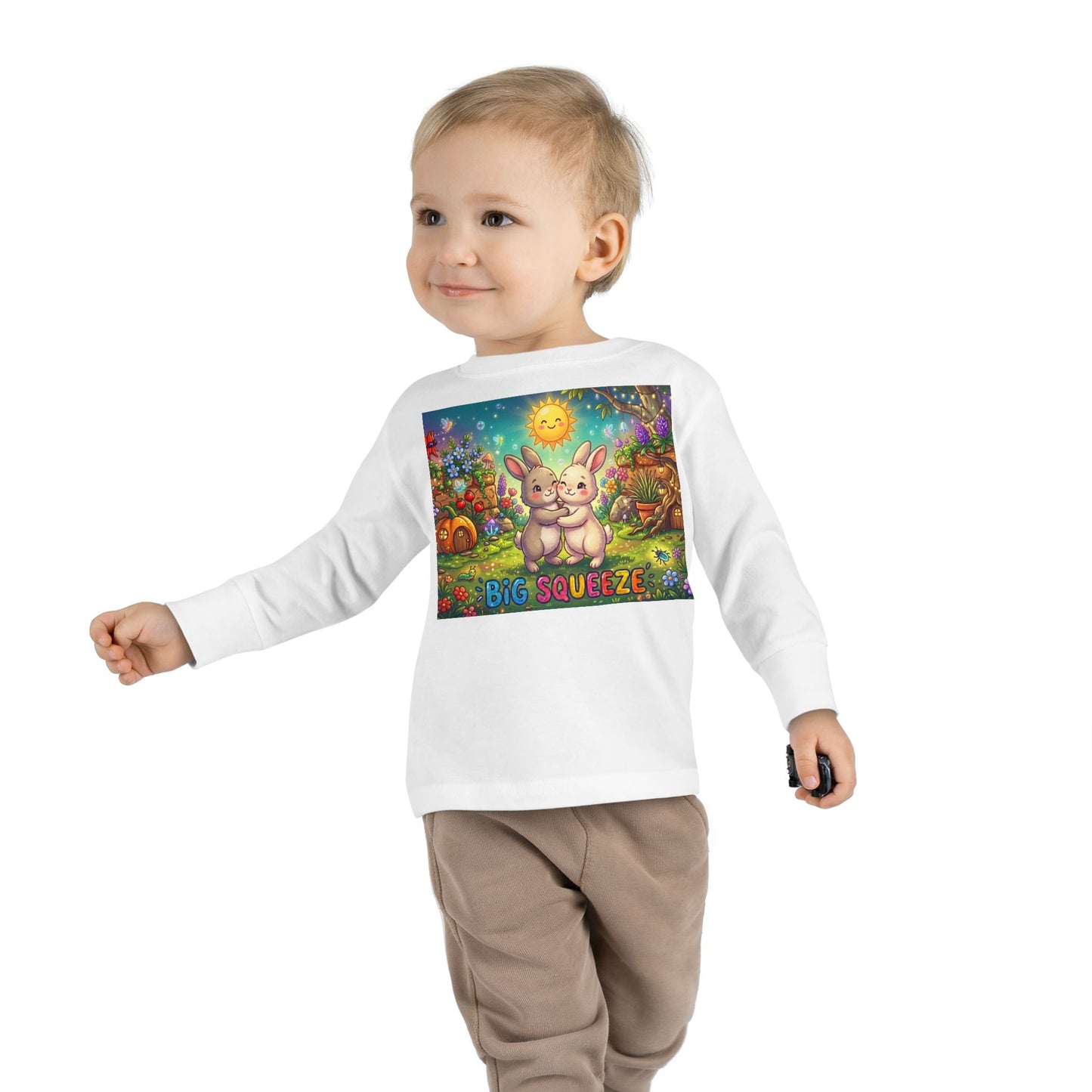 Big Squeeze Bunny Toddler Long Sleeve Tee