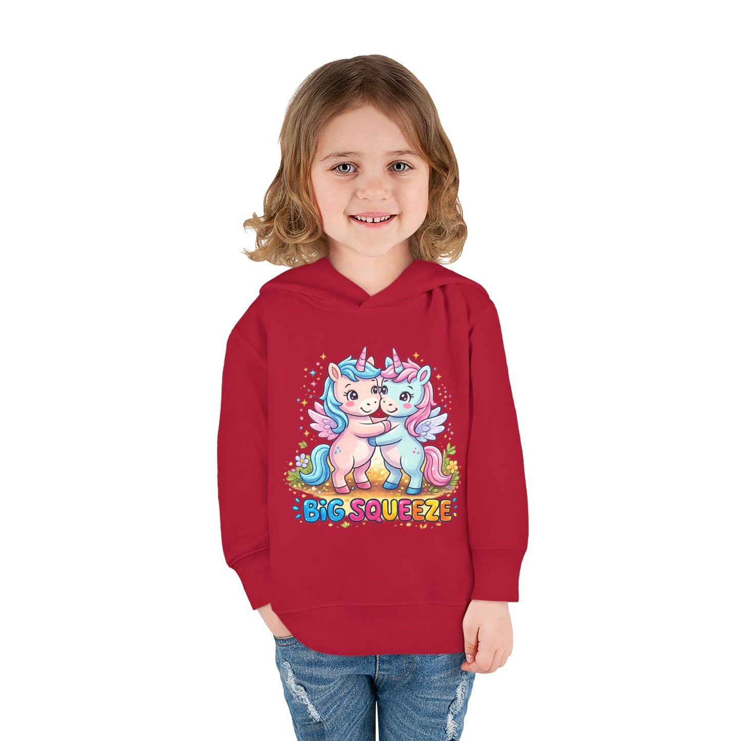 Big Squeeze Unicorn Toddler Pullover Fleece Hoodie