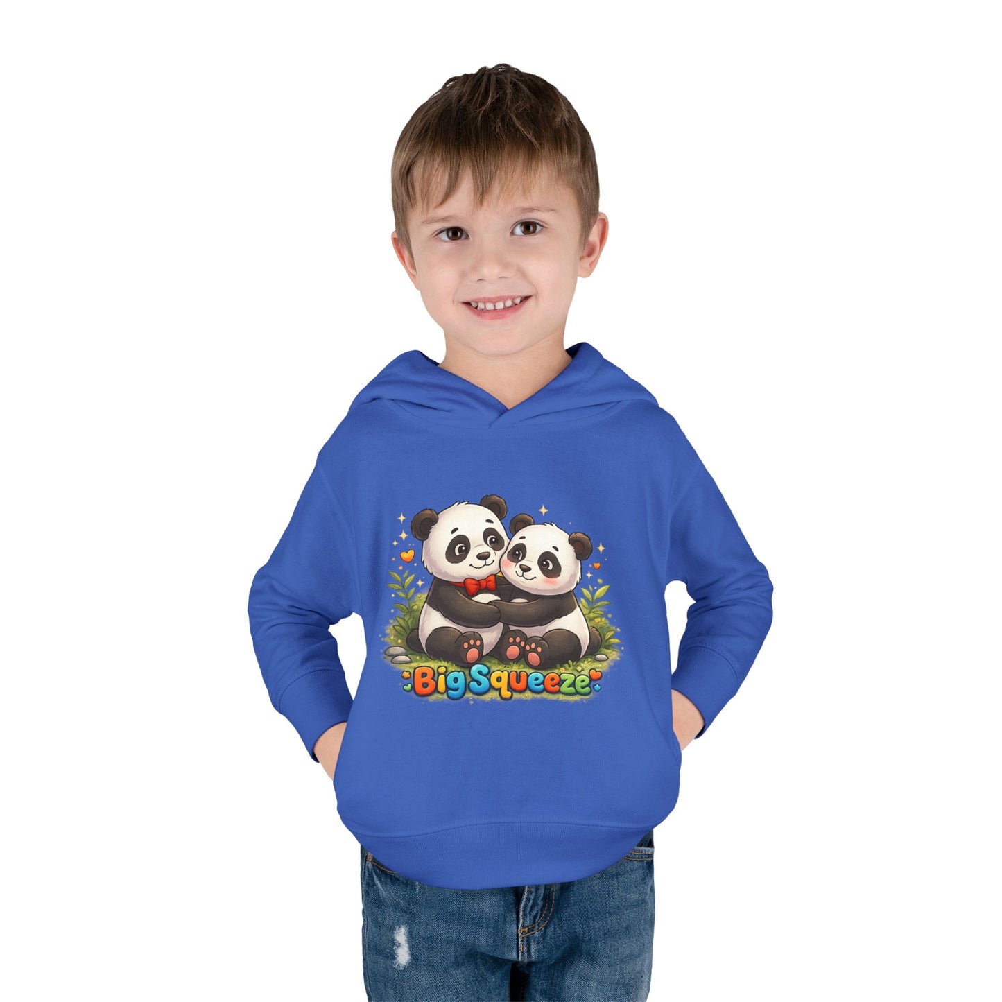 Big Squeeze Panda Toddler Pullover Fleece Hoodie