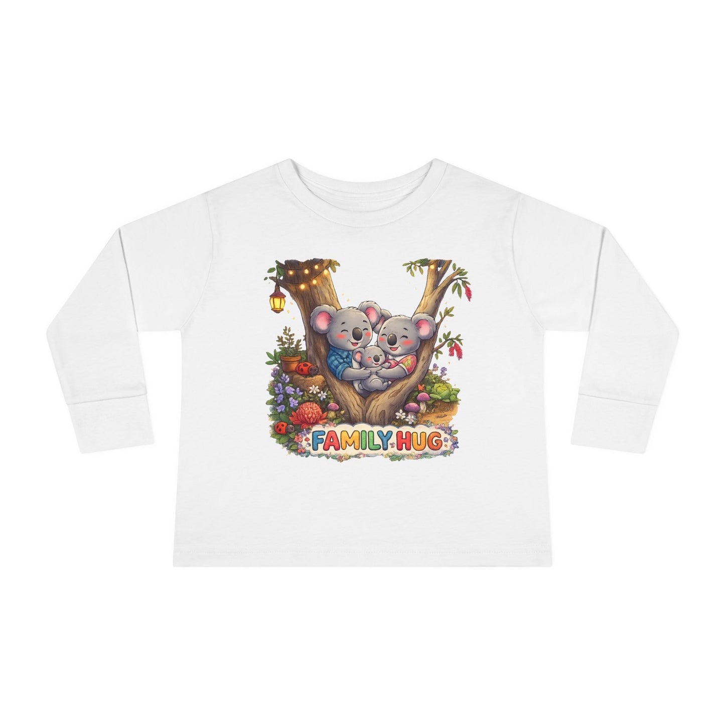 Family Hug Koala Toddler Long Sleeve Tee