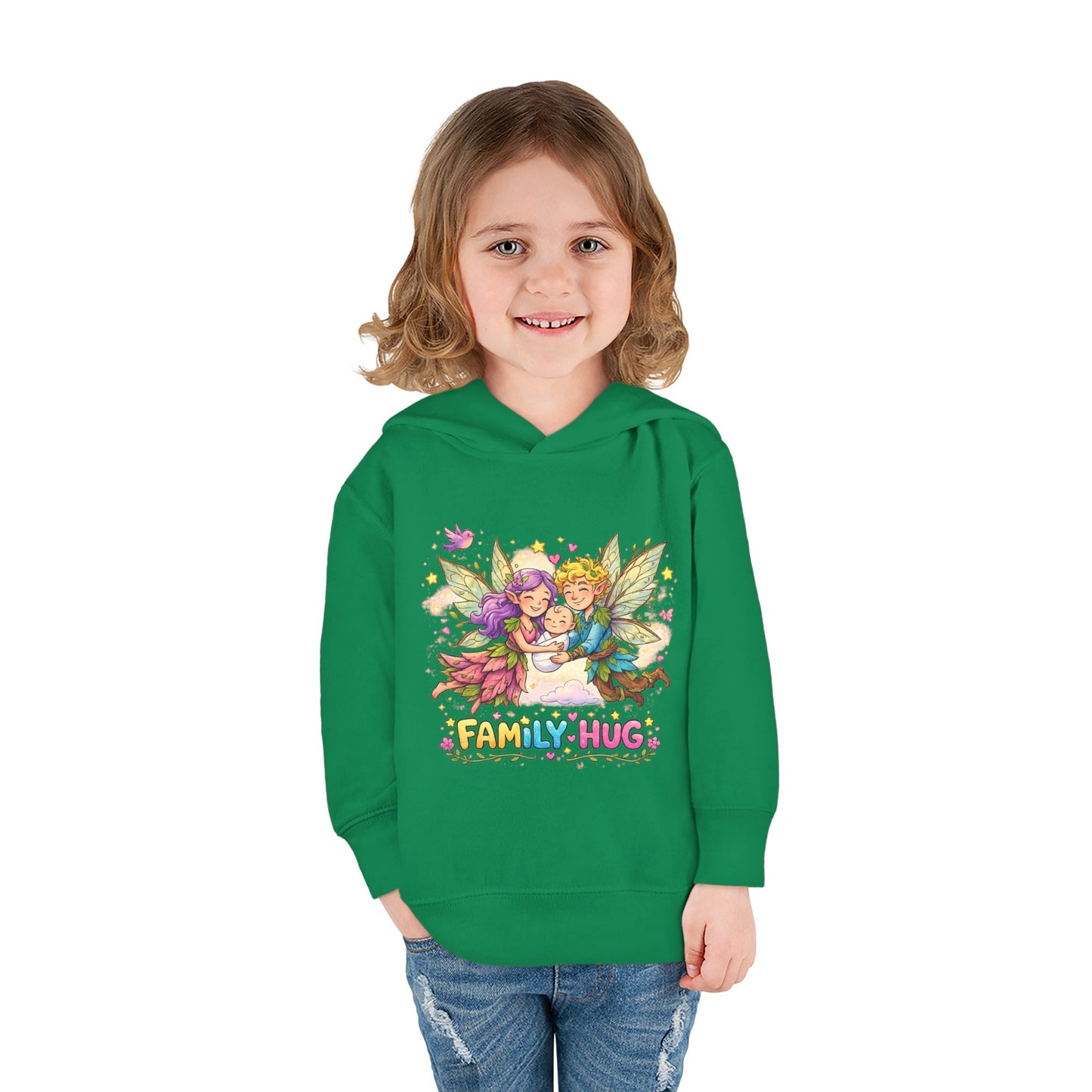 Family Hug Fairy Toddler Pullover Fleece Hoodie