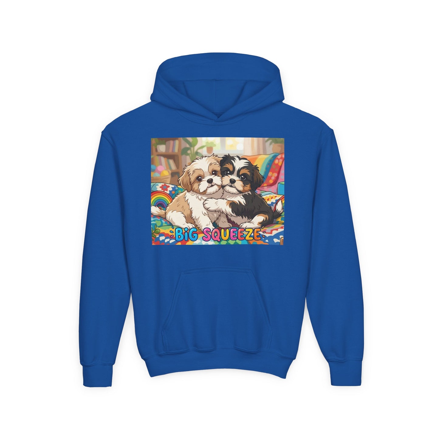 Big Squeeze Shih Tzu Youth Heavy Blend Hooded Sweatshirt