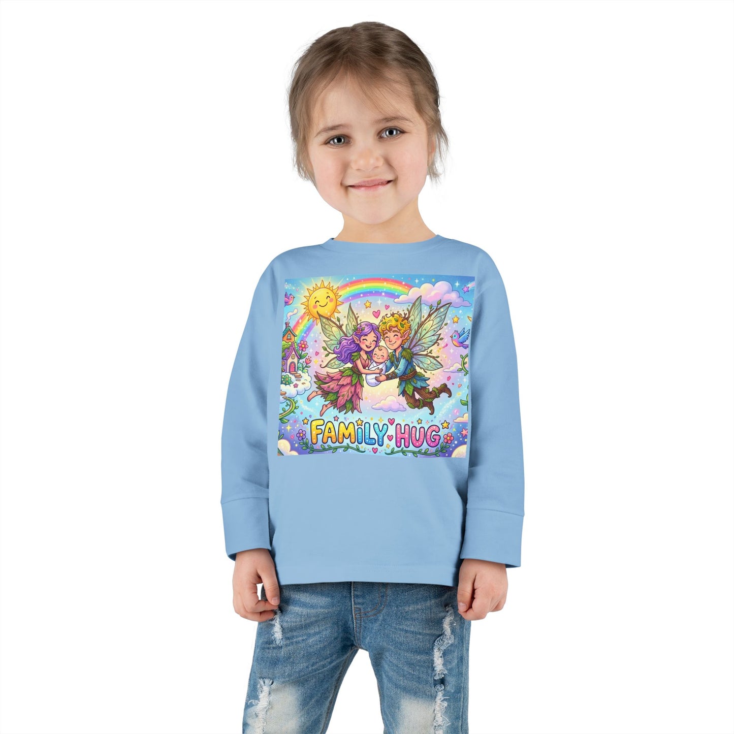 Family Hug Fairy Toddler Long Sleeve Tee