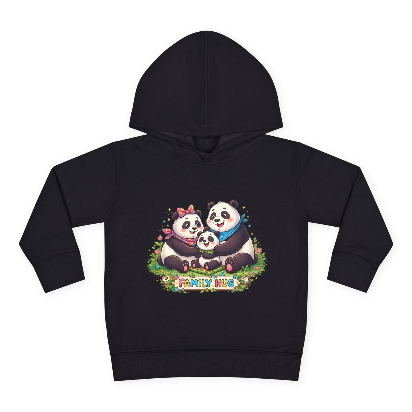 Family Hug Panda Toddler Pullover Fleece Hoodie