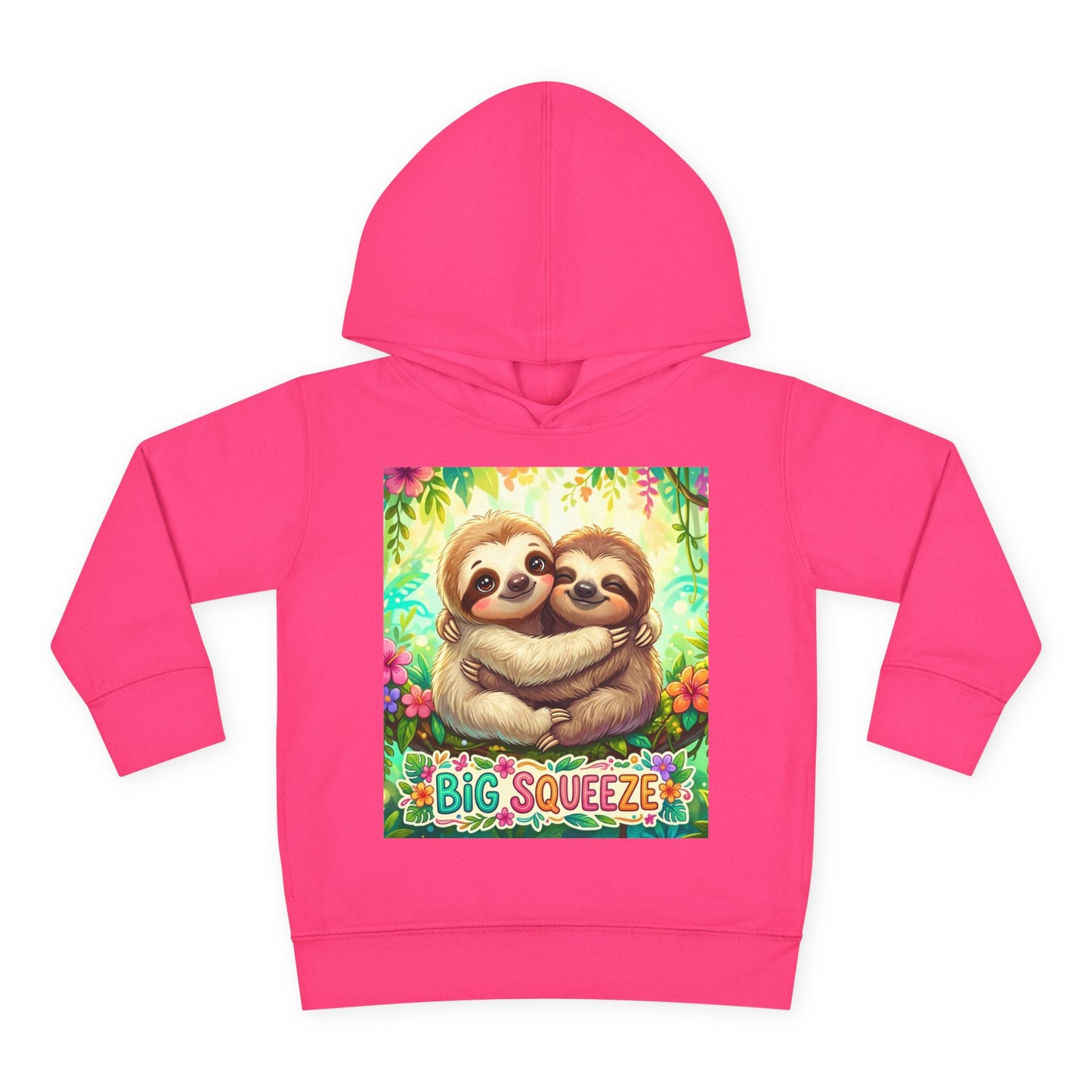 Big Squeeze Sloth Toddler Pullover Fleece Hoodie
