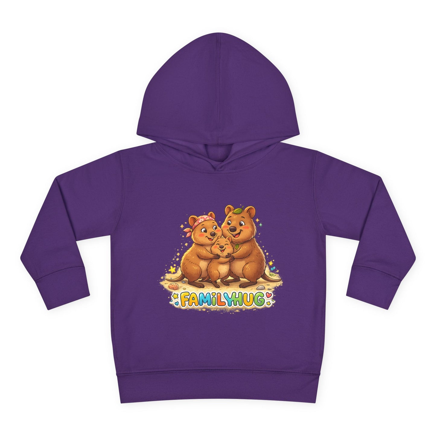 Family Hug Quokka Toddler Pullover Fleece Hoodie