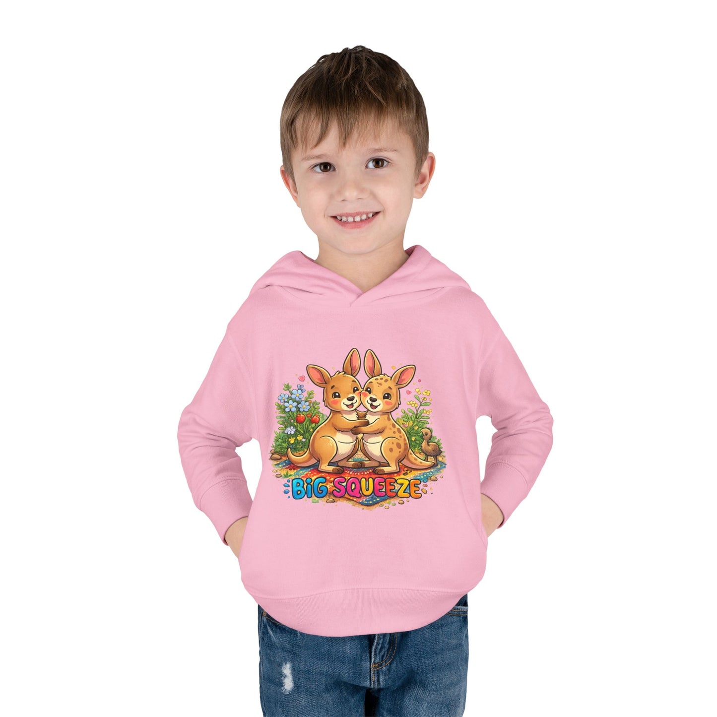 Big Squeeze Kangaroo Toddler Pullover Fleece Hoodie