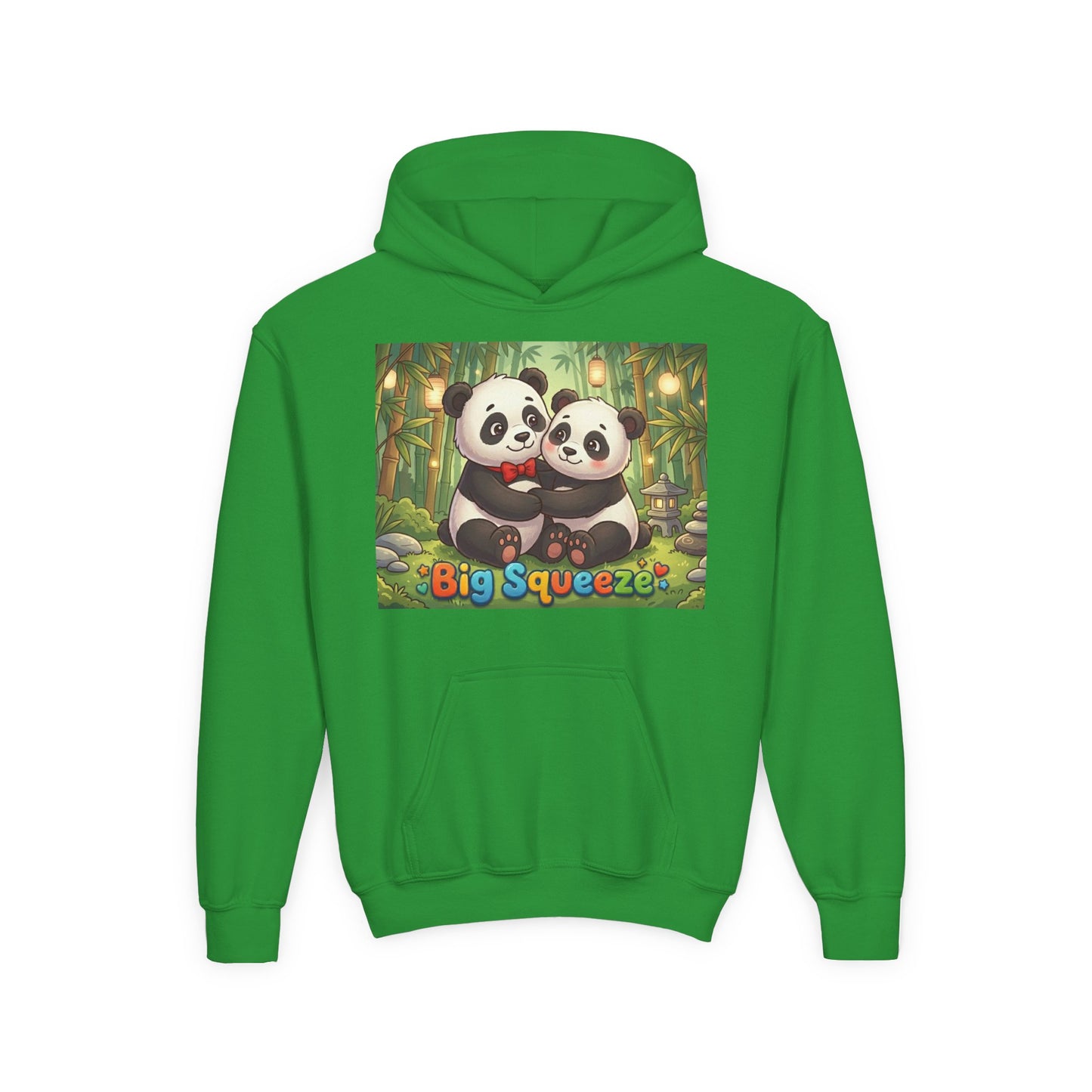 Big Squeeze Panda Youth Heavy Blend Hooded Sweatshirt
