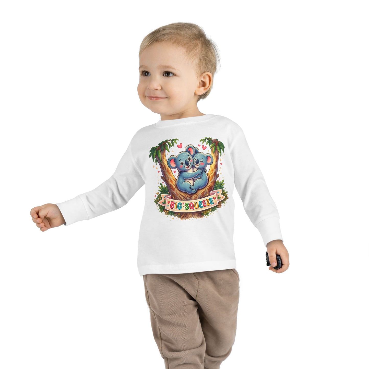 Big Squeeze Koala Toddler Long Sleeve Tee