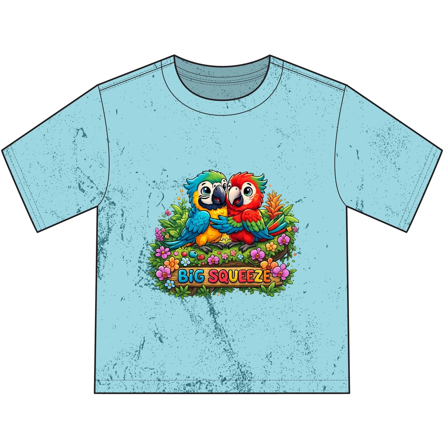 Big Squeeze Macaw Heavyweight Color Blast Youth T-Shirt