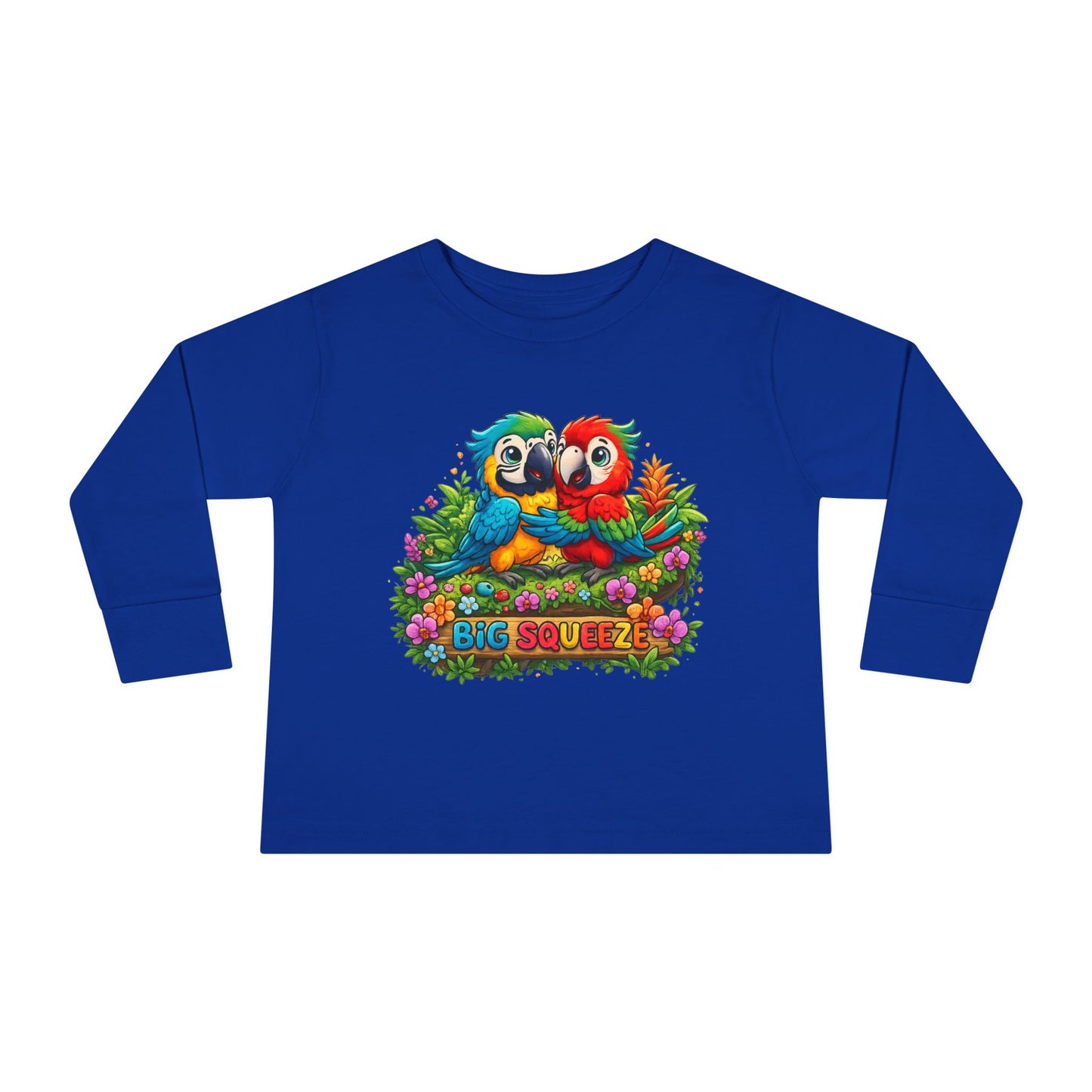 Big Squeeze Macaw Toddler Long Sleeve Tee