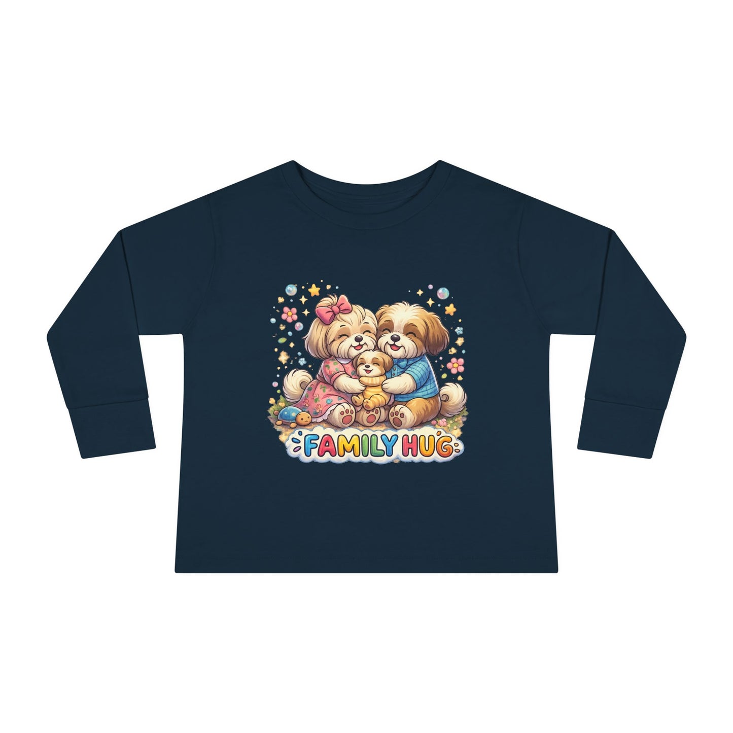 Family Hug Shih Tzu Toddler Long Sleeve Tee