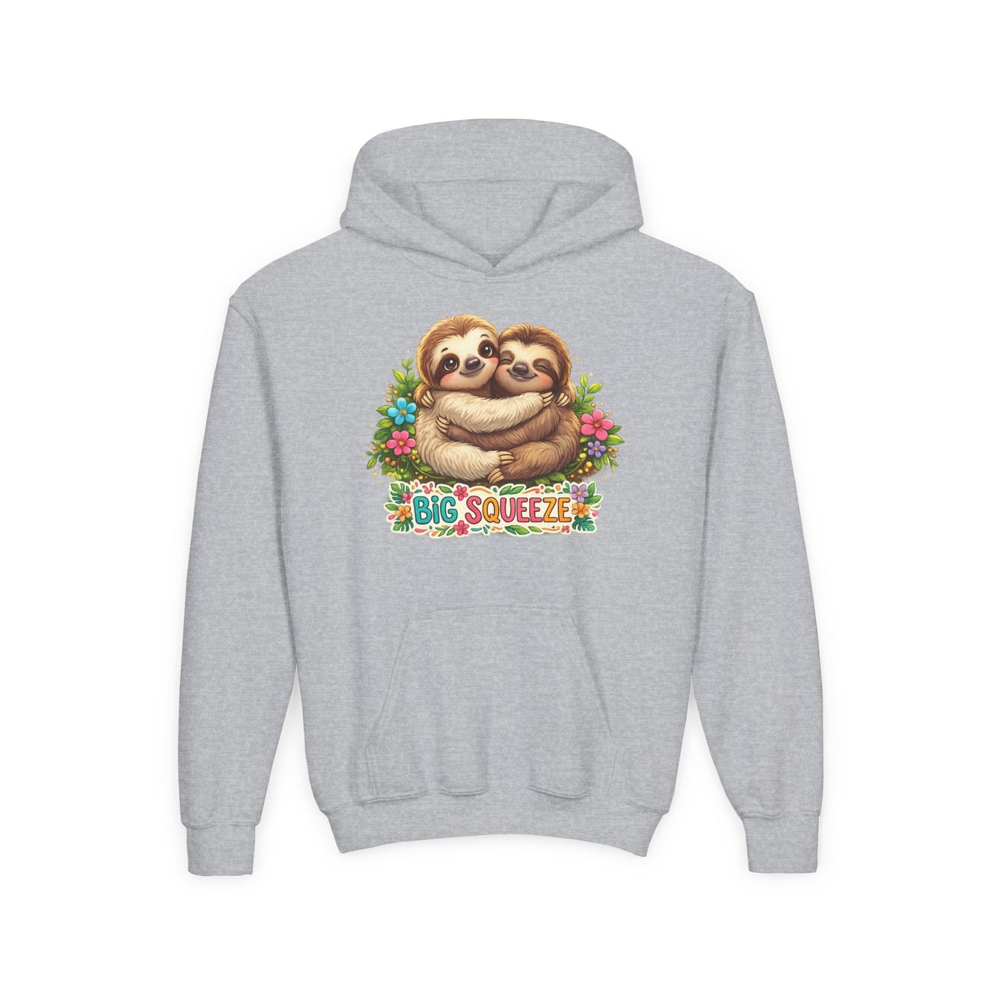 Big Squeeze Sloth Youth Heavy Blend Hooded Sweatshirt