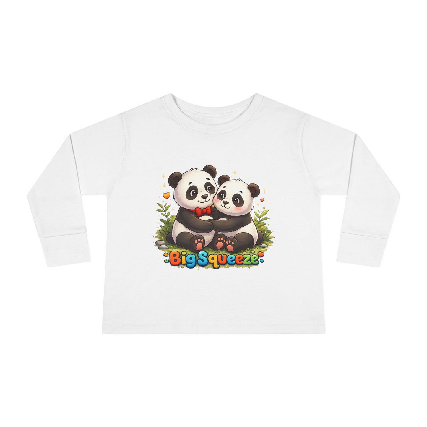 Big Squeeze Panda Toddler Long Sleeve Tee