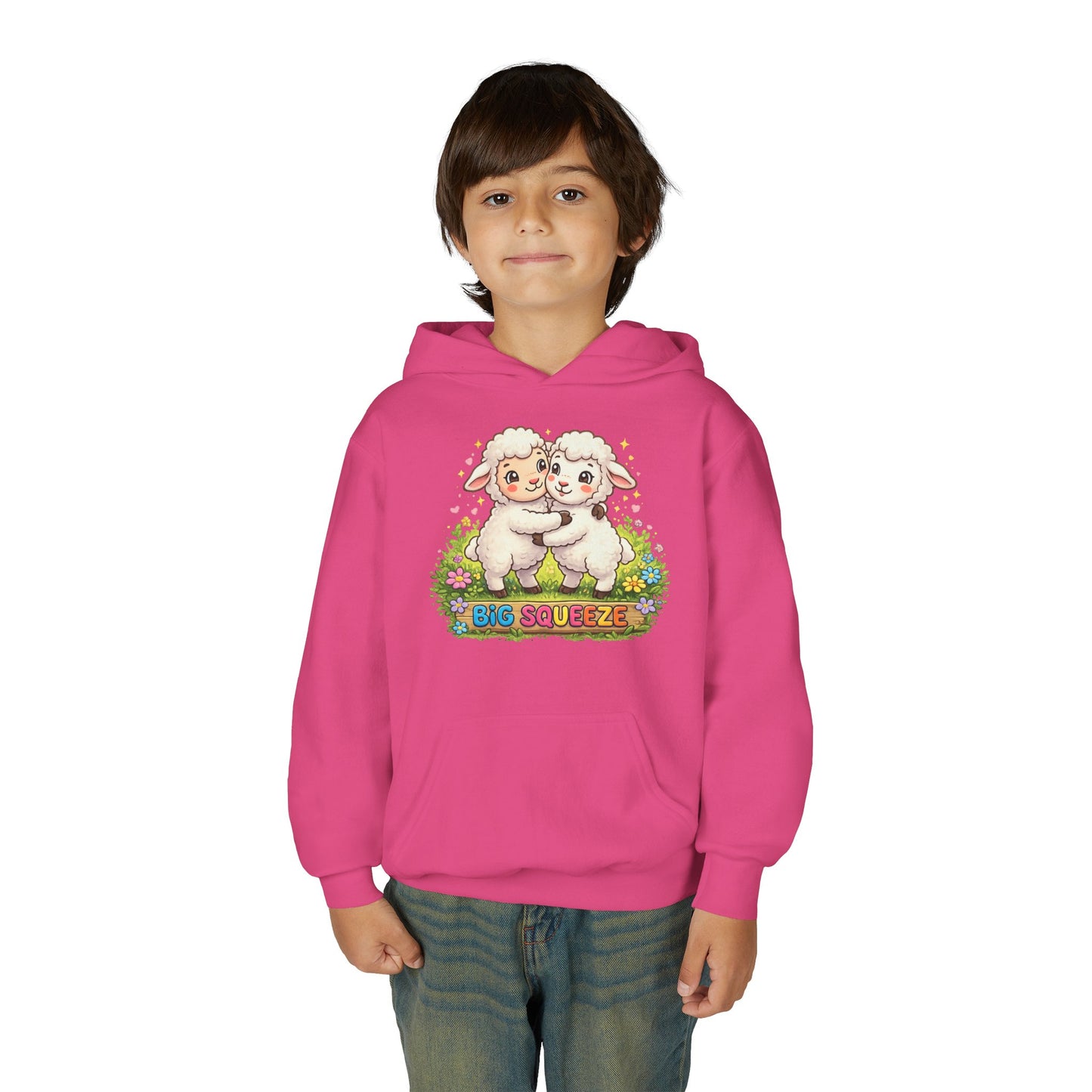 Big Squeeze Lamb Youth Heavy Blend Hooded Sweatshirt