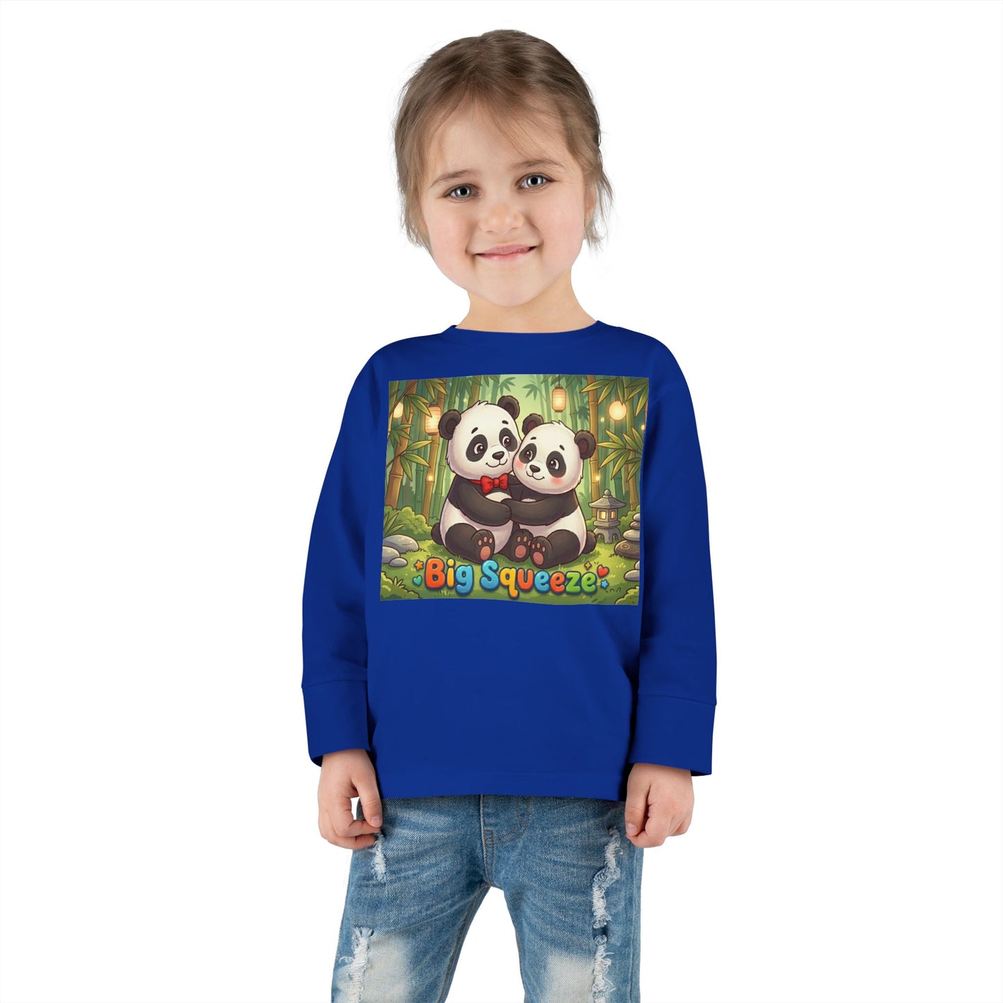 Big Squeeze Panda Toddler Long Sleeve Tee
