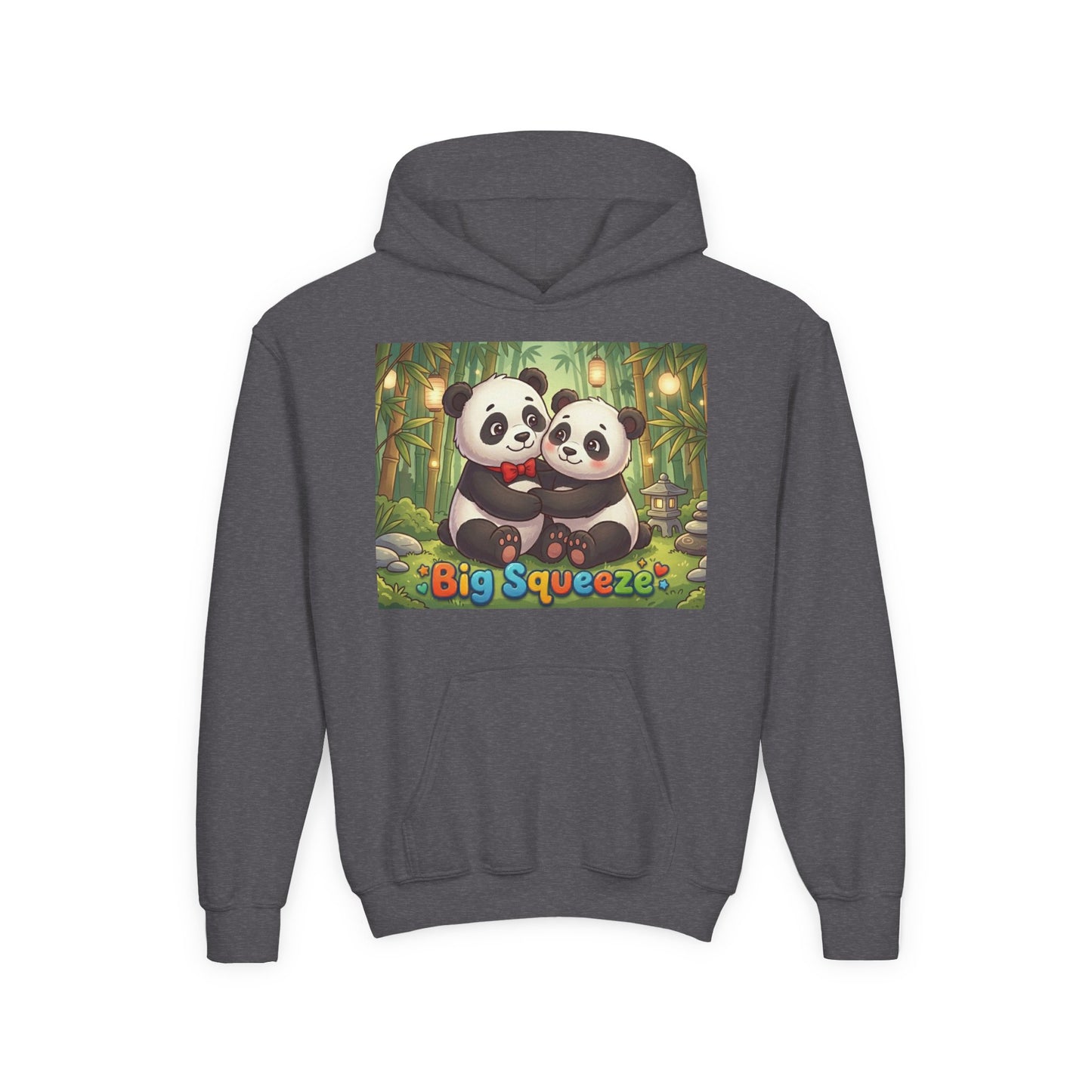 Big Squeeze Panda Youth Heavy Blend Hooded Sweatshirt