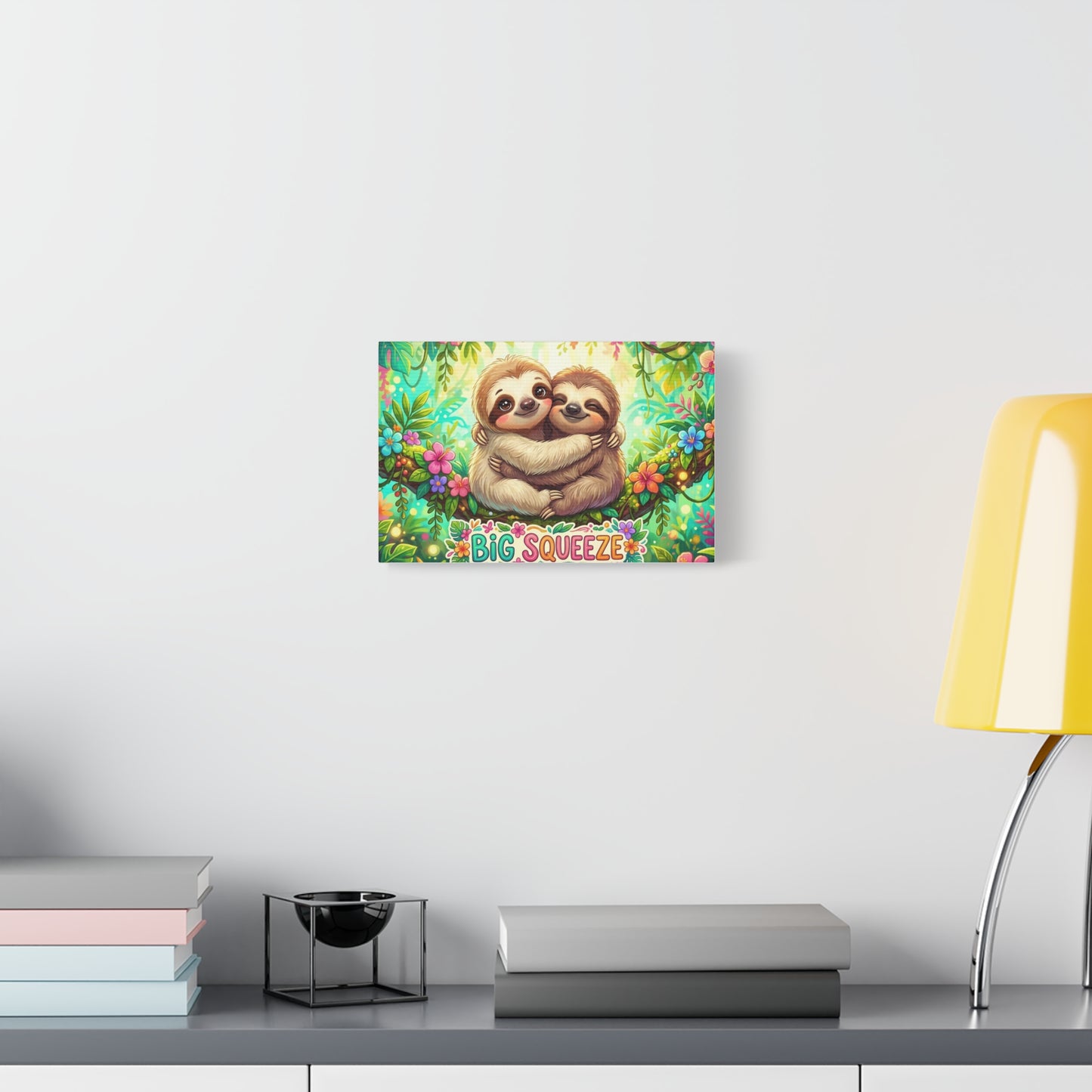 Big Squeeze Sloth Classic Canvas