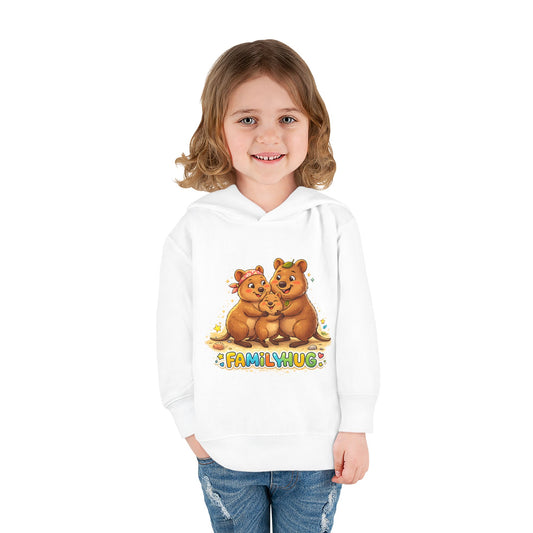 Family Hug Quokka Toddler Pullover Fleece Hoodie
