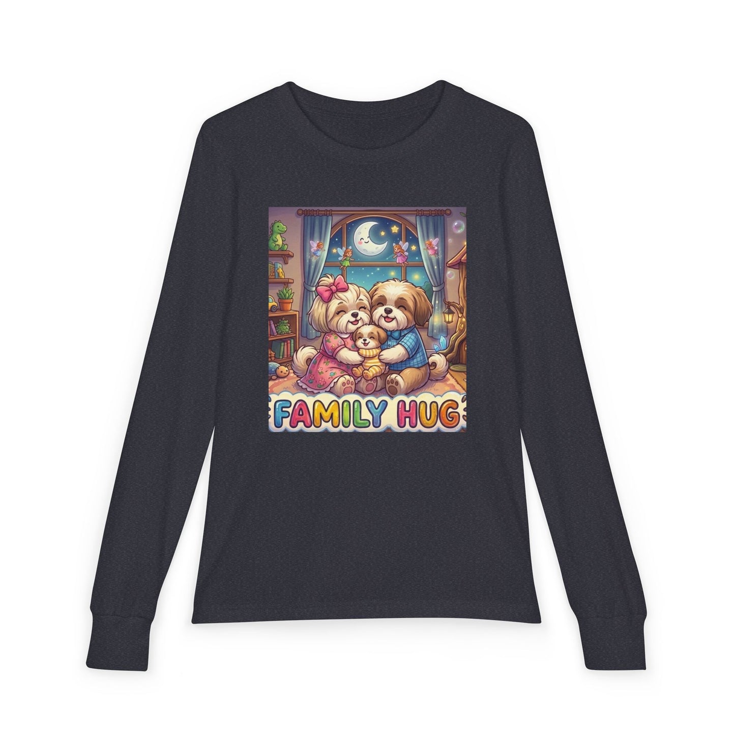Family Hug Shih Tzu Youth Jersey Long Sleeve Tee