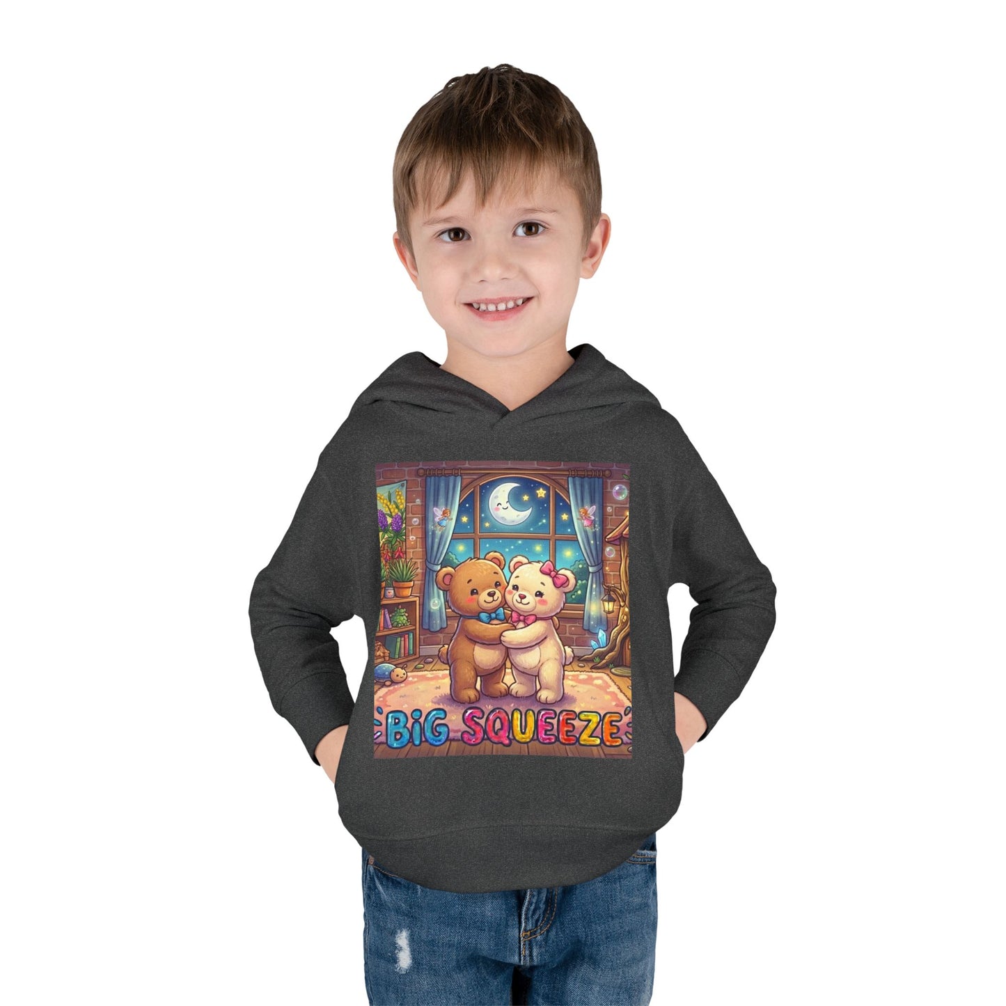 Big Squeeze Teddy Toddler Pullover Fleece Hoodie