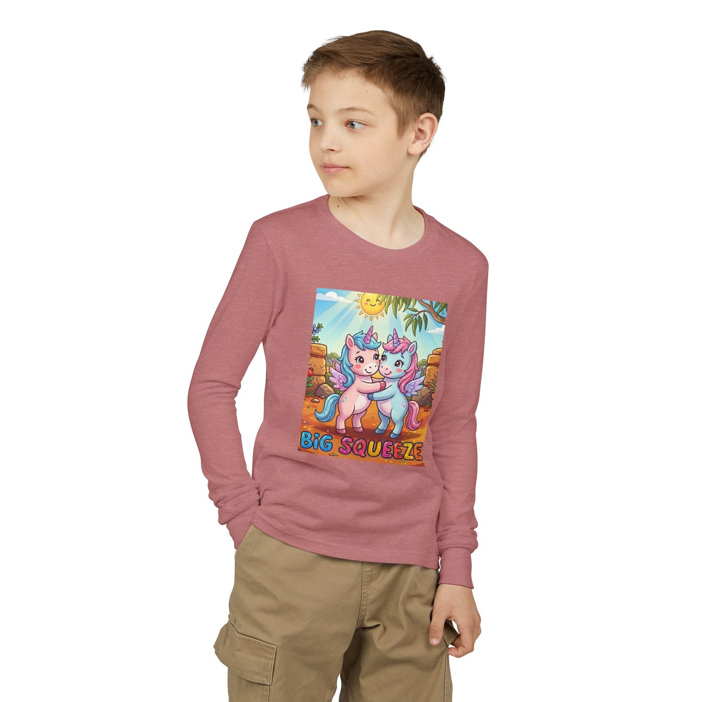 Big Squeeze Unicorn Youth Jersey Long Sleeve Tee