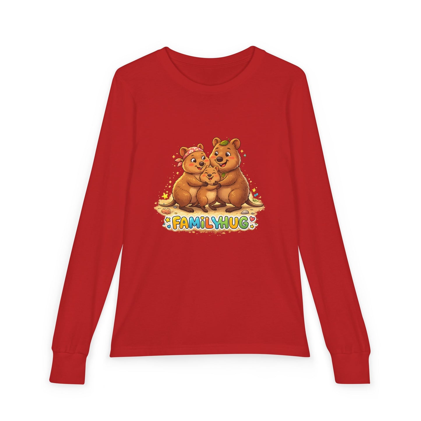 Family Hug Quokka Youth Jersey Long Sleeve Tee