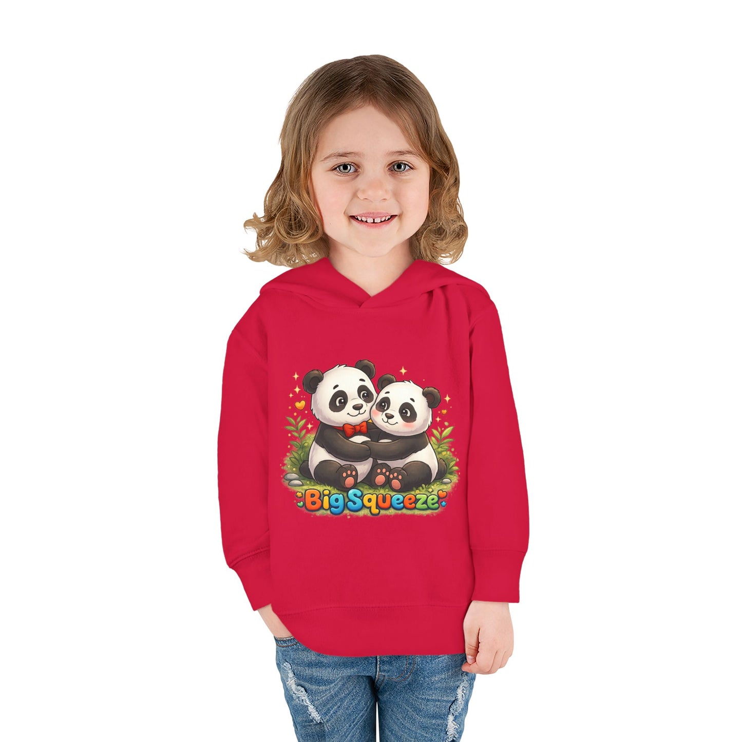 Big Squeeze Panda Toddler Pullover Fleece Hoodie