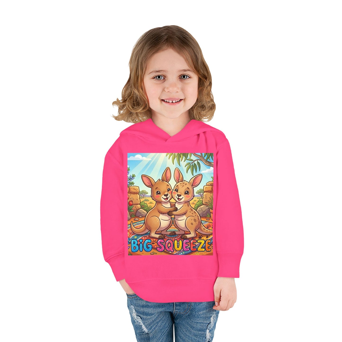 Big Squeeze Kangaroo Toddler Pullover Fleece Hoodie
