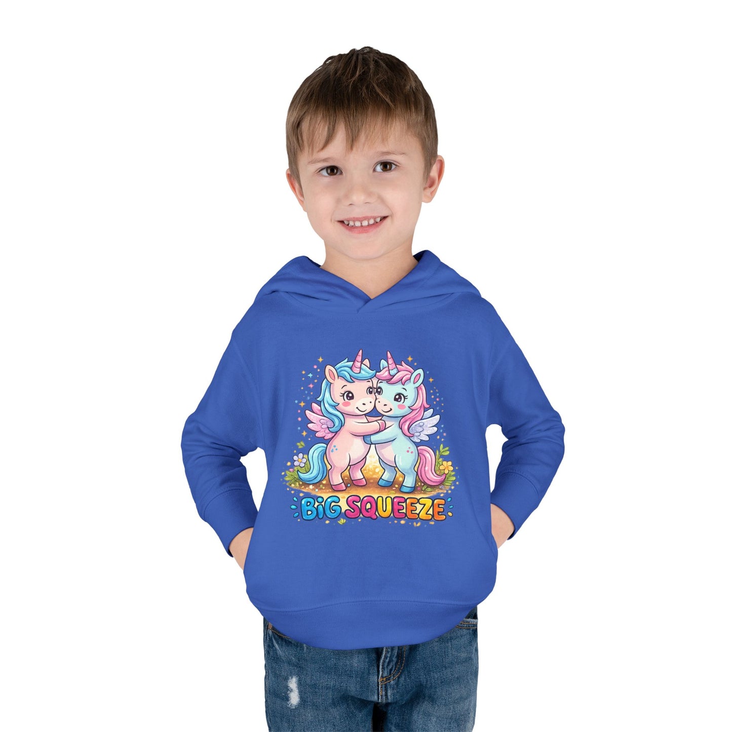 Big Squeeze Unicorn Toddler Pullover Fleece Hoodie