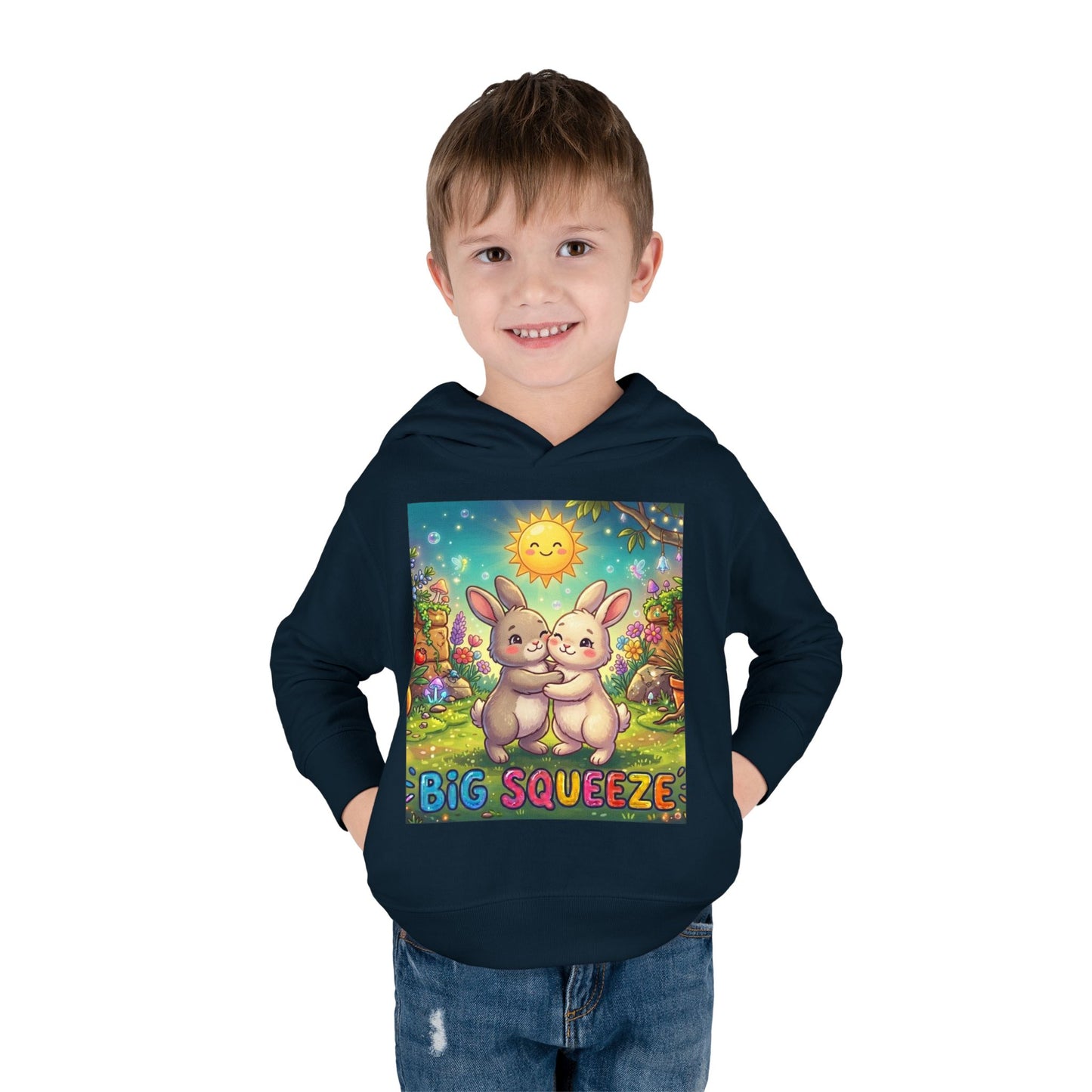 Big Squeeze Bunny Toddler Pullover Fleece Hoodie