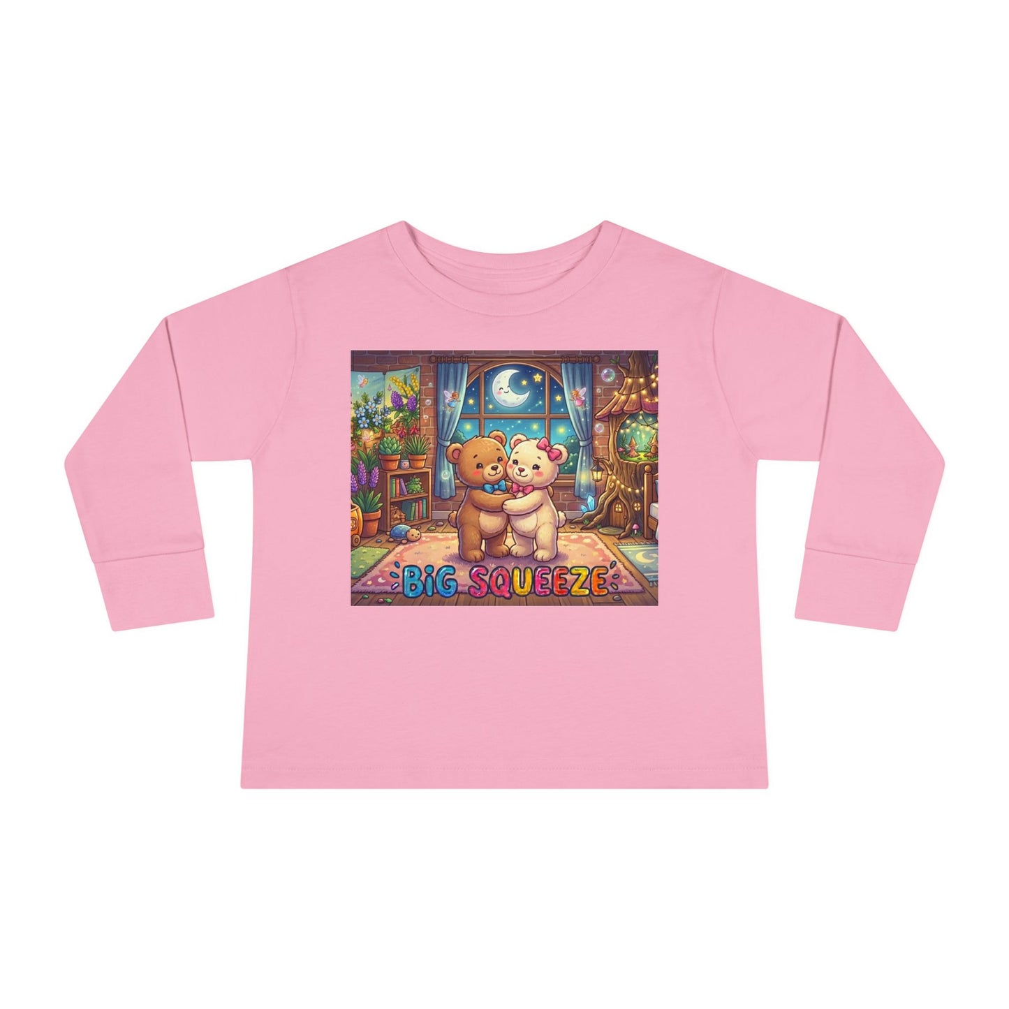Big Squeeze Teddy Toddler Long Sleeve Tee