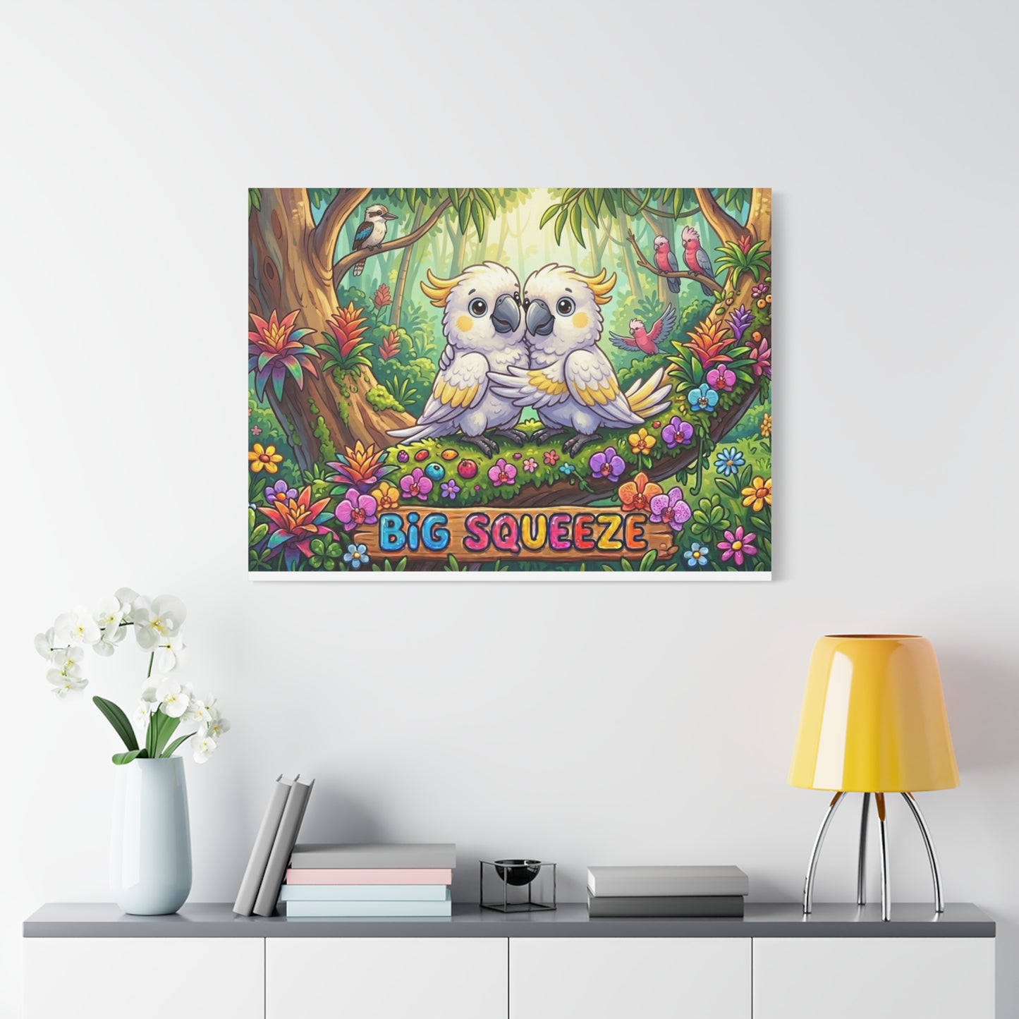 Big Squeeze Cockatoo Classic Canvas