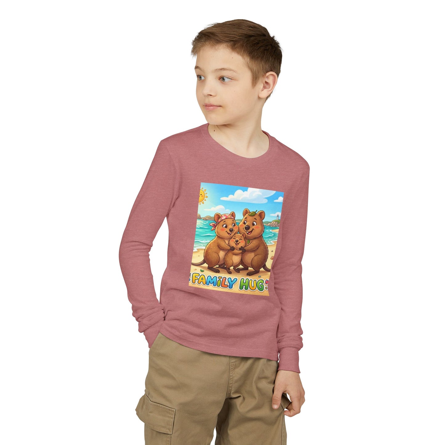 Family Hug Quokka Youth Jersey Long Sleeve Tee